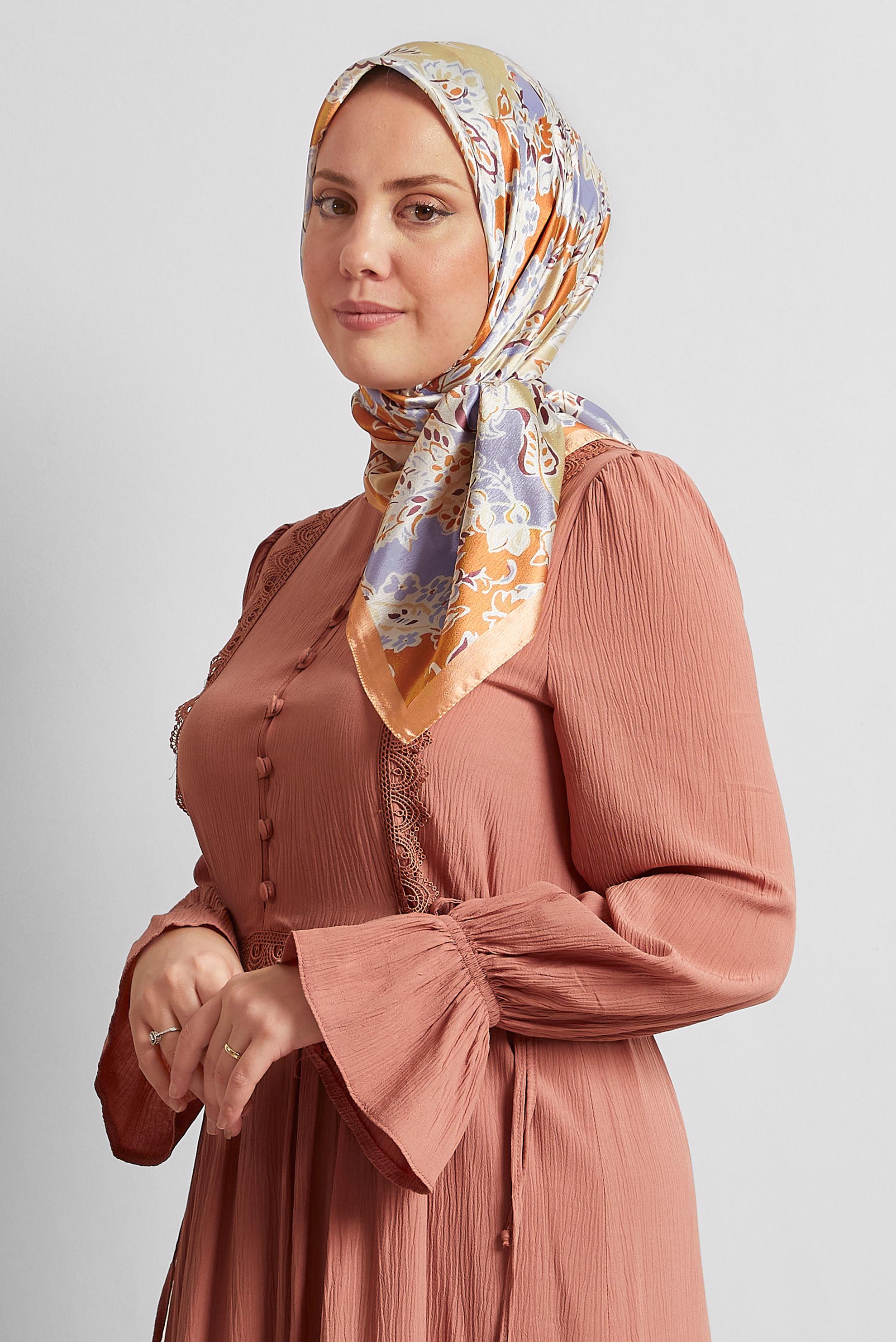 Vêtements hijab JAUNE ÉCHARPE ALVINA 8576