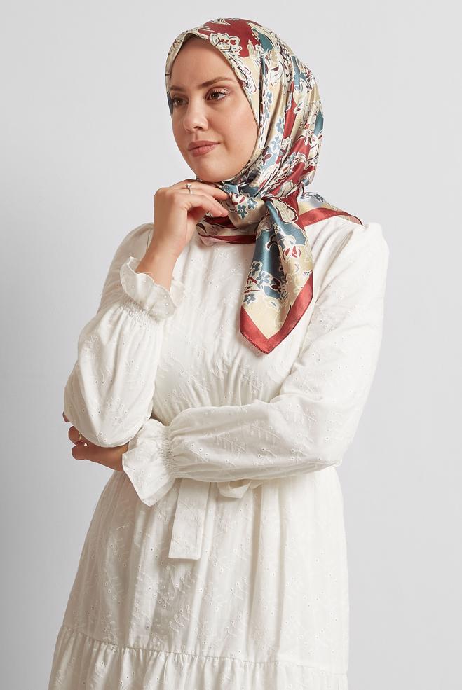 Hijab clothing CLARET RED ALVINA SCARF 8576 - ALVİNA