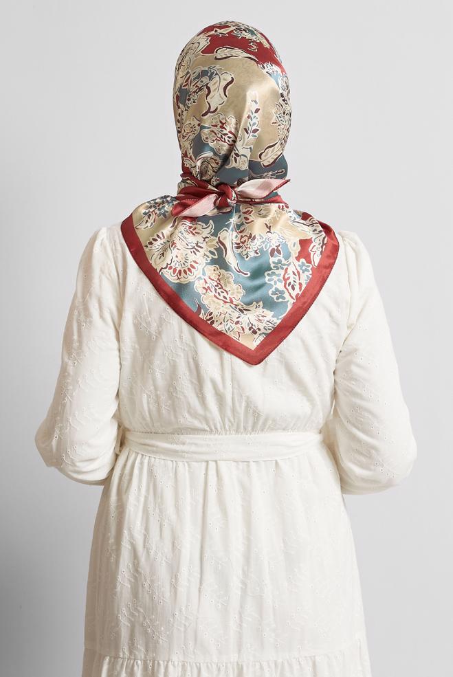 Hijab clothing CLARET RED ALVINA SCARF 8576 - ALVİNA