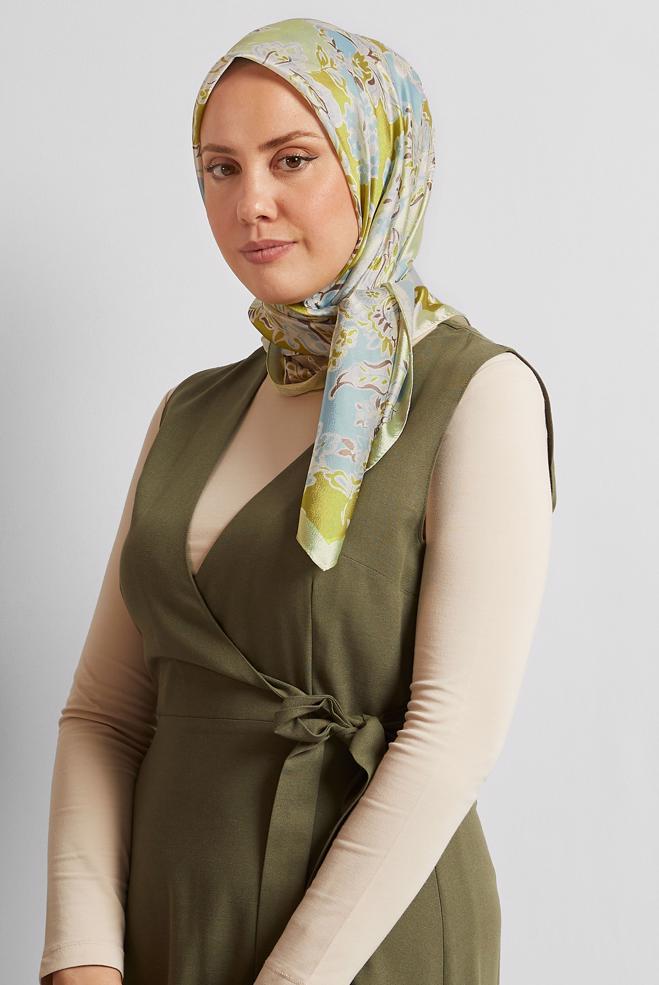 Hijab clothing GREEN ALVINA SCARF 8576 - ALVİNA