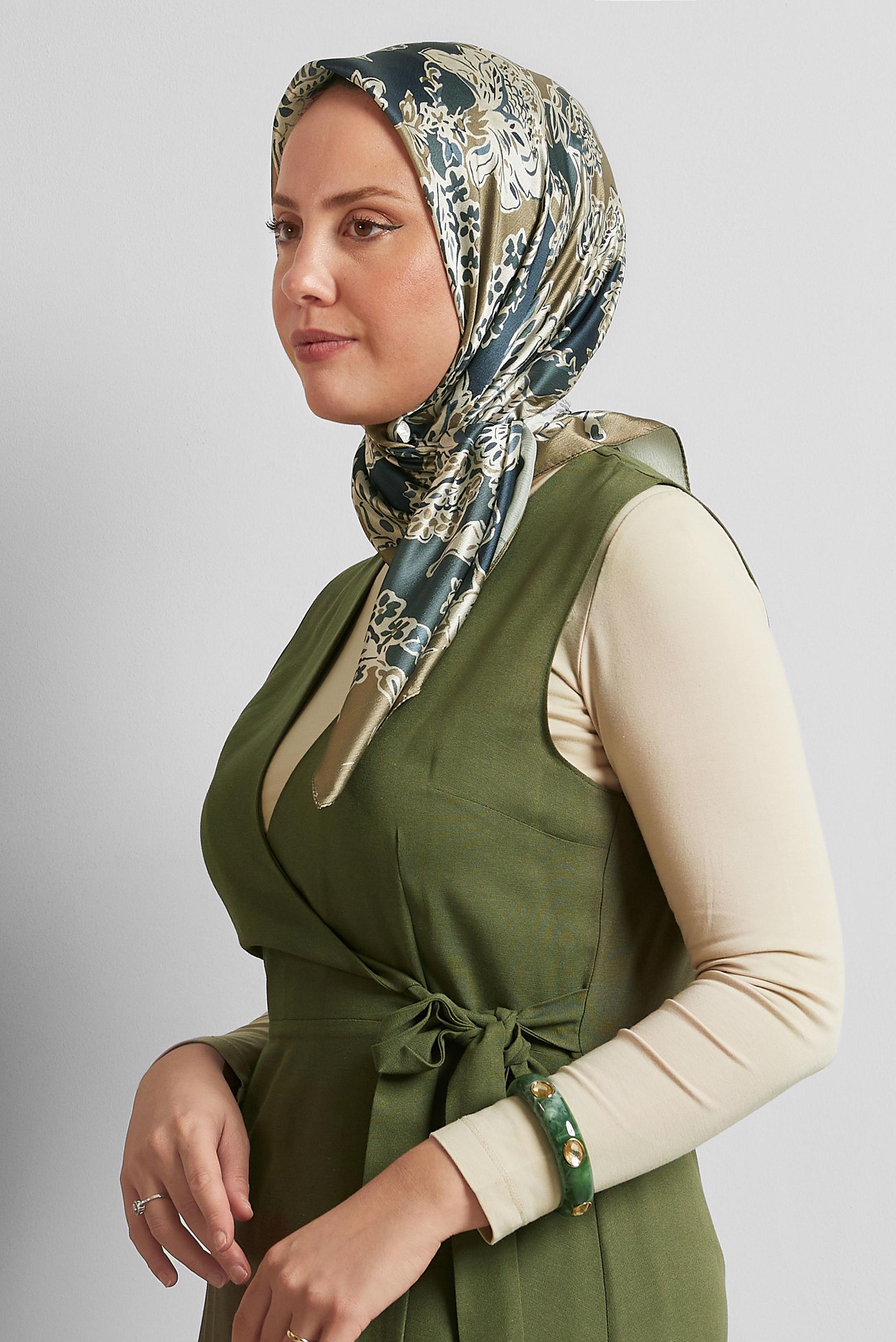 Vêtements hijab VERT ÉCHARPE ALVINA 8576