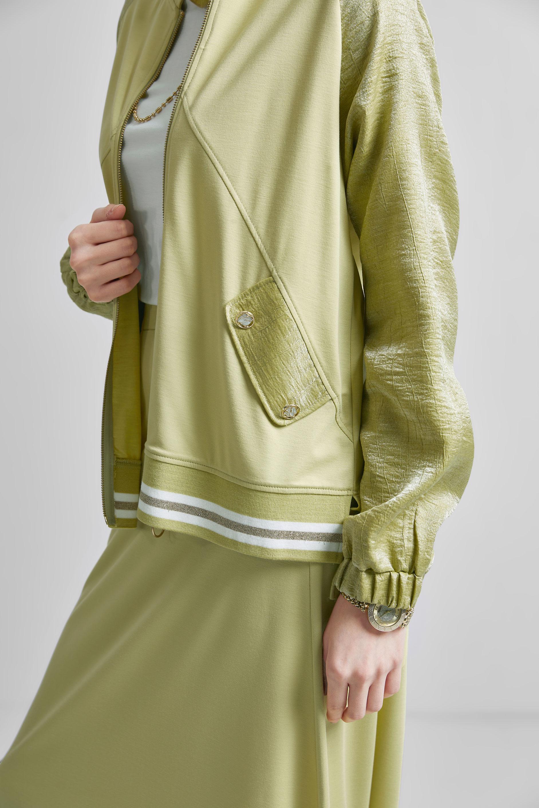 Tesettür giyim SARI ETEKLİ EŞOFMAN TAKIM 44676