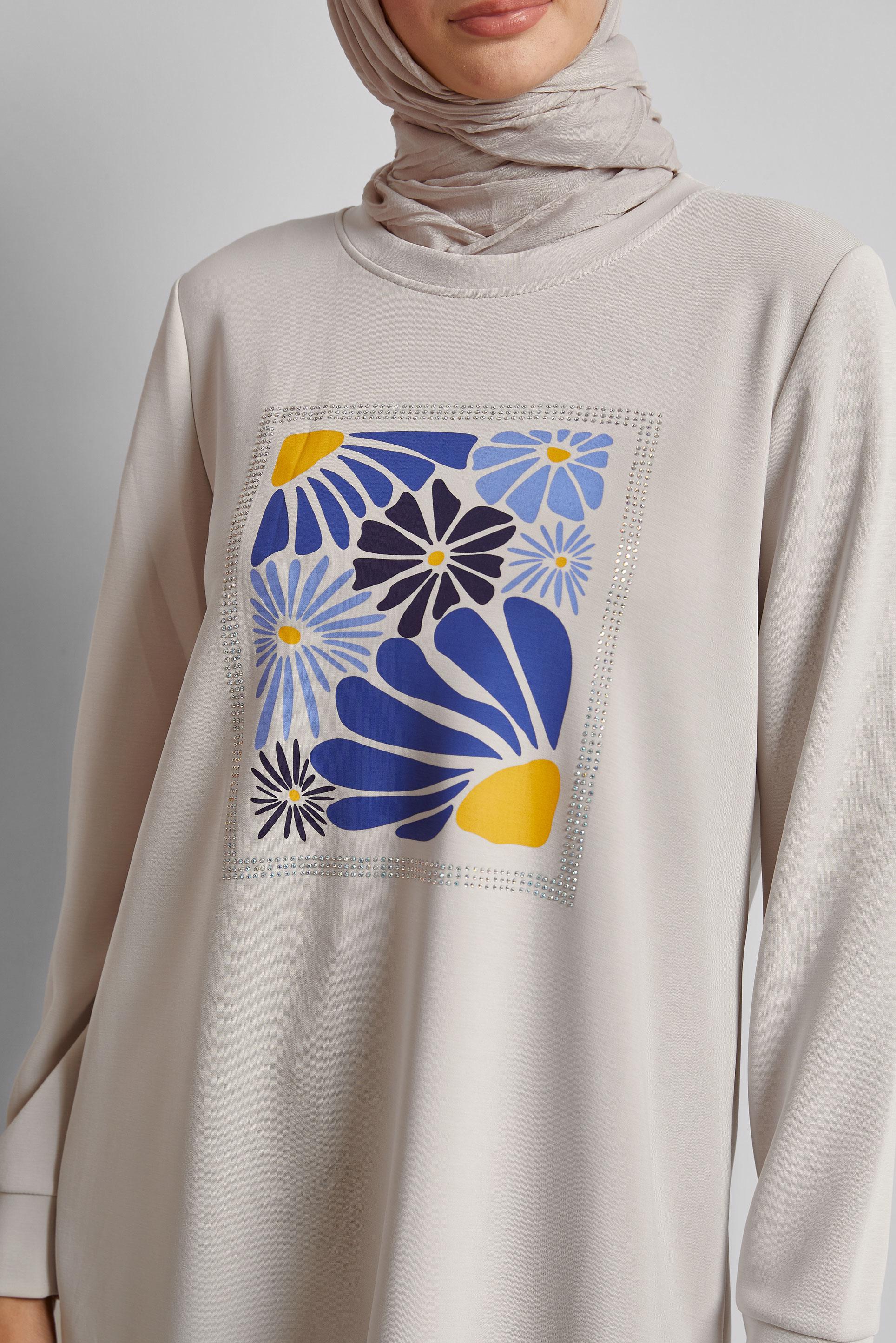 Vêtements hijab POURPRE ENSEMBLE DE SURVÊTEMENT IMPRIMÉ 44744