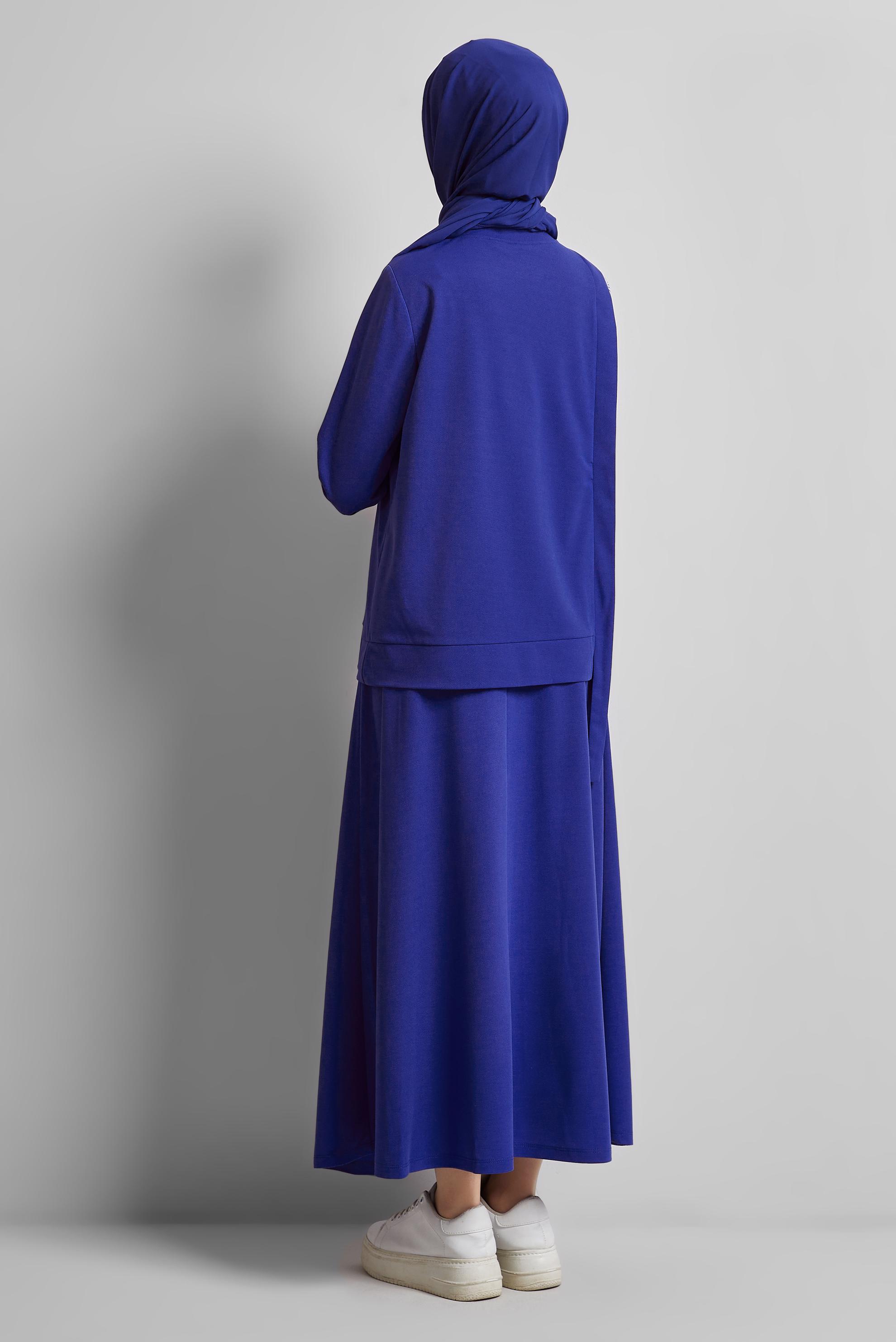 Tesettür giyim LACİVERT ETEKLİ EŞOFMAN TAKIM 44747