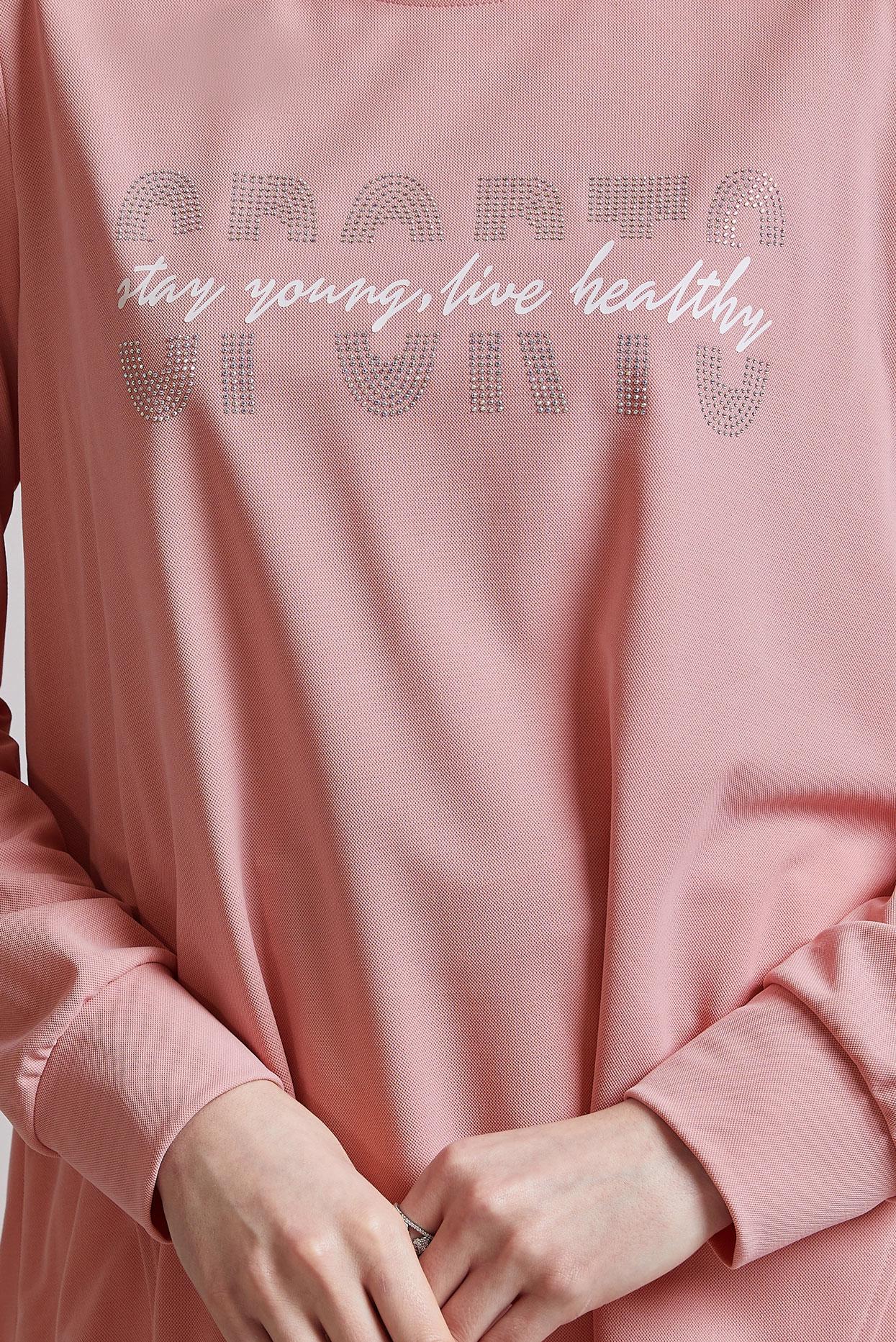 Tesettür giyim PUDRA BASKILI EŞOFMAN TUNİK 44765