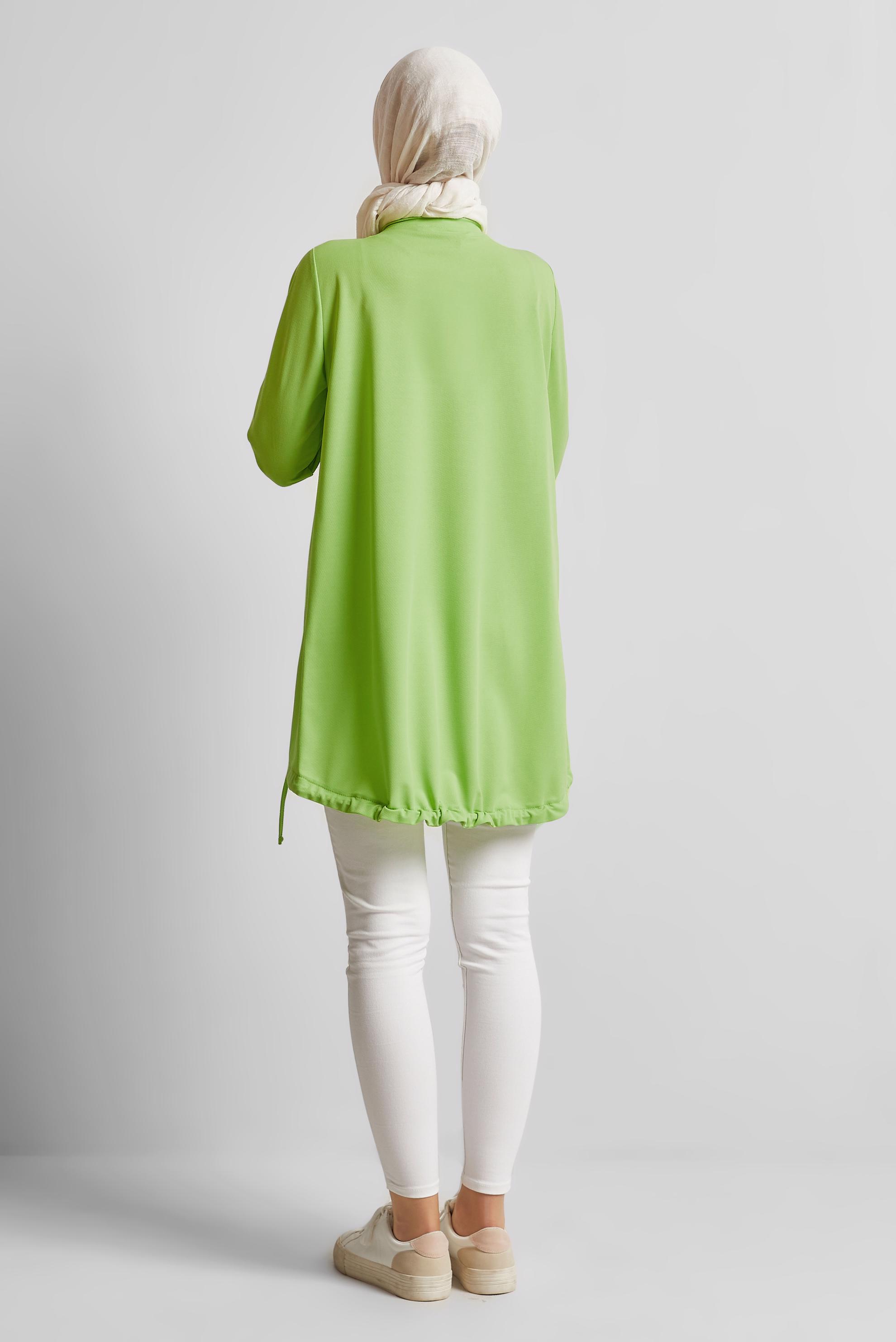 Vêtements hijab VERT TUNIQUE DE SURVÊTEMENT IMPRIMÉE 44765