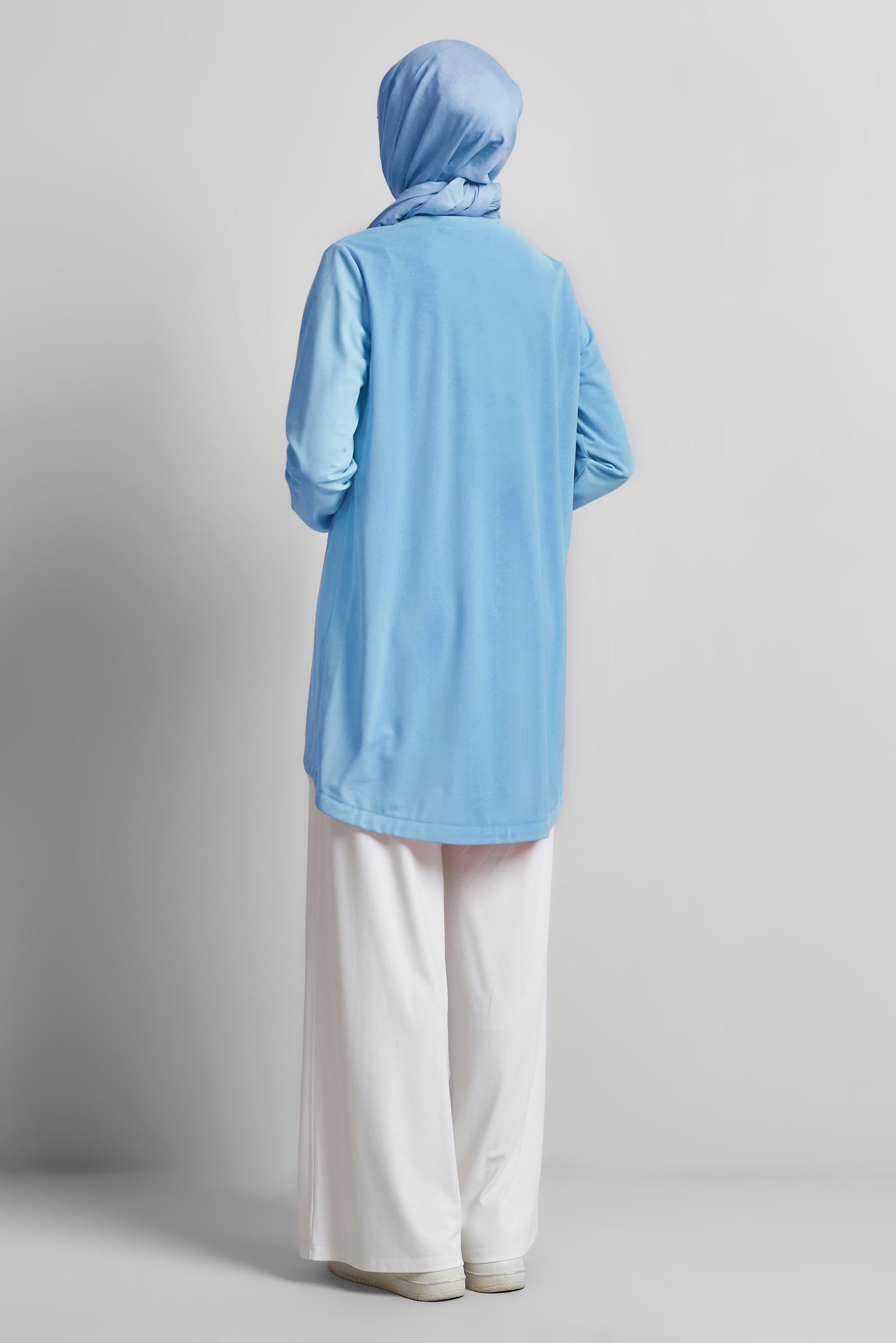 Vêtements hijab BEIGE TUNIQUE DE SURVÊTEMENT IMPRIMÉE 44765