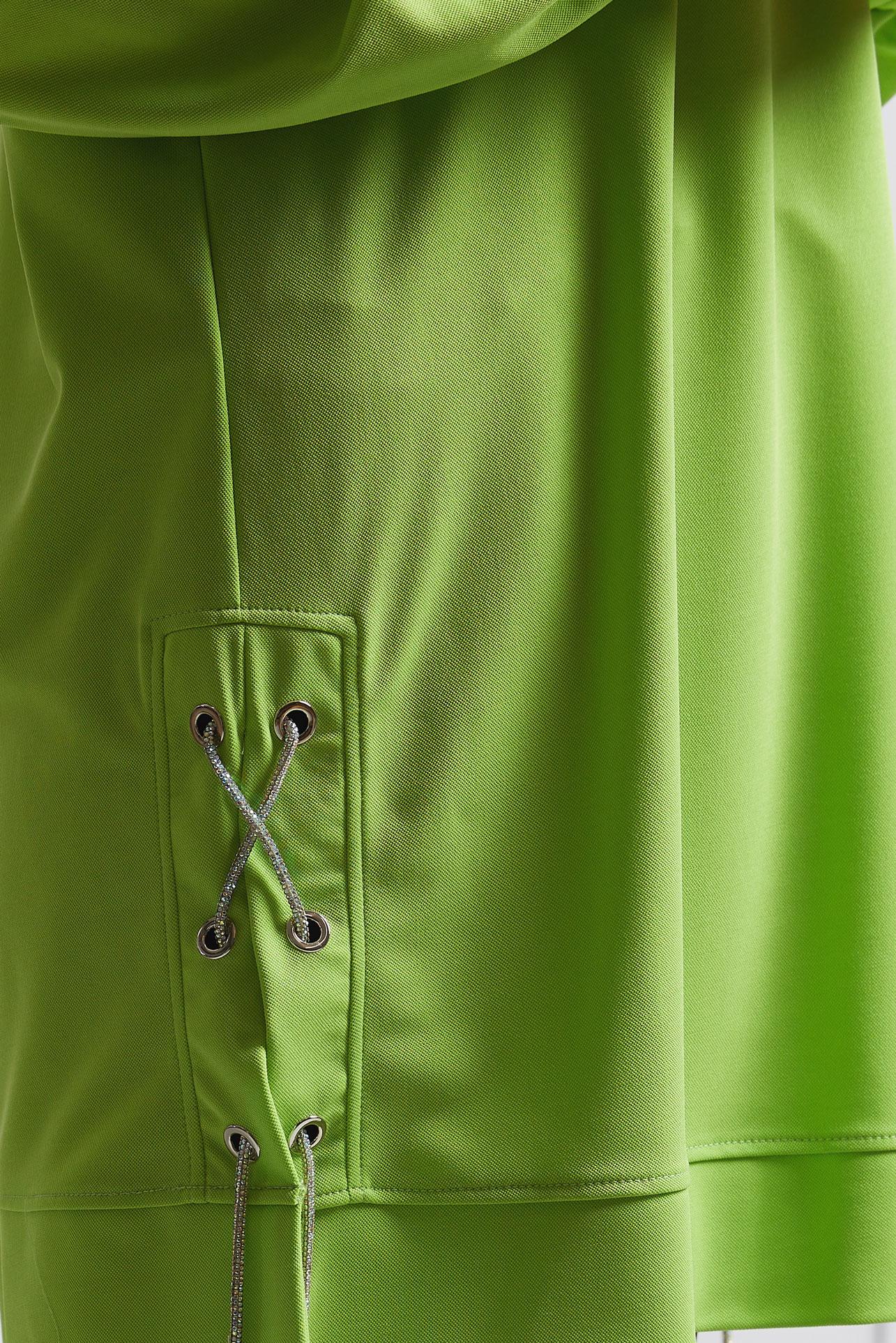 Tesettür giyim YEŞİL BAĞCIKLI EŞOFMAN TUNİK 44767