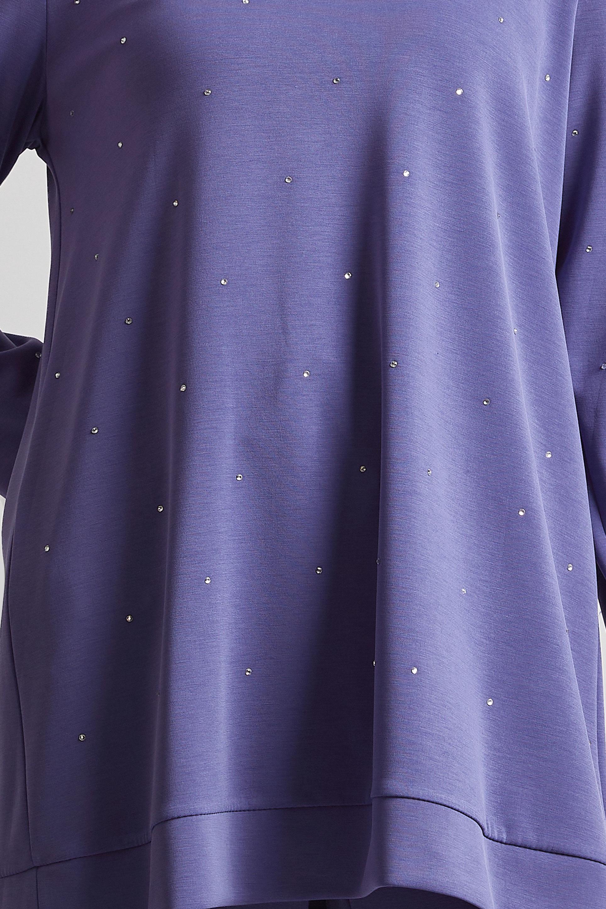 Tesettür giyim MOR PANTOLONLU TAŞLI EŞOFMAN TAKIM 45381