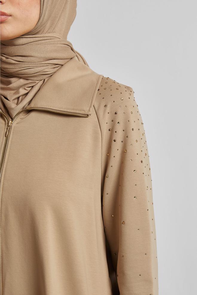 Tesettür giyim KUM PANTOLONLU EŞOFMAN TAKIM 45467 - ALVİNA