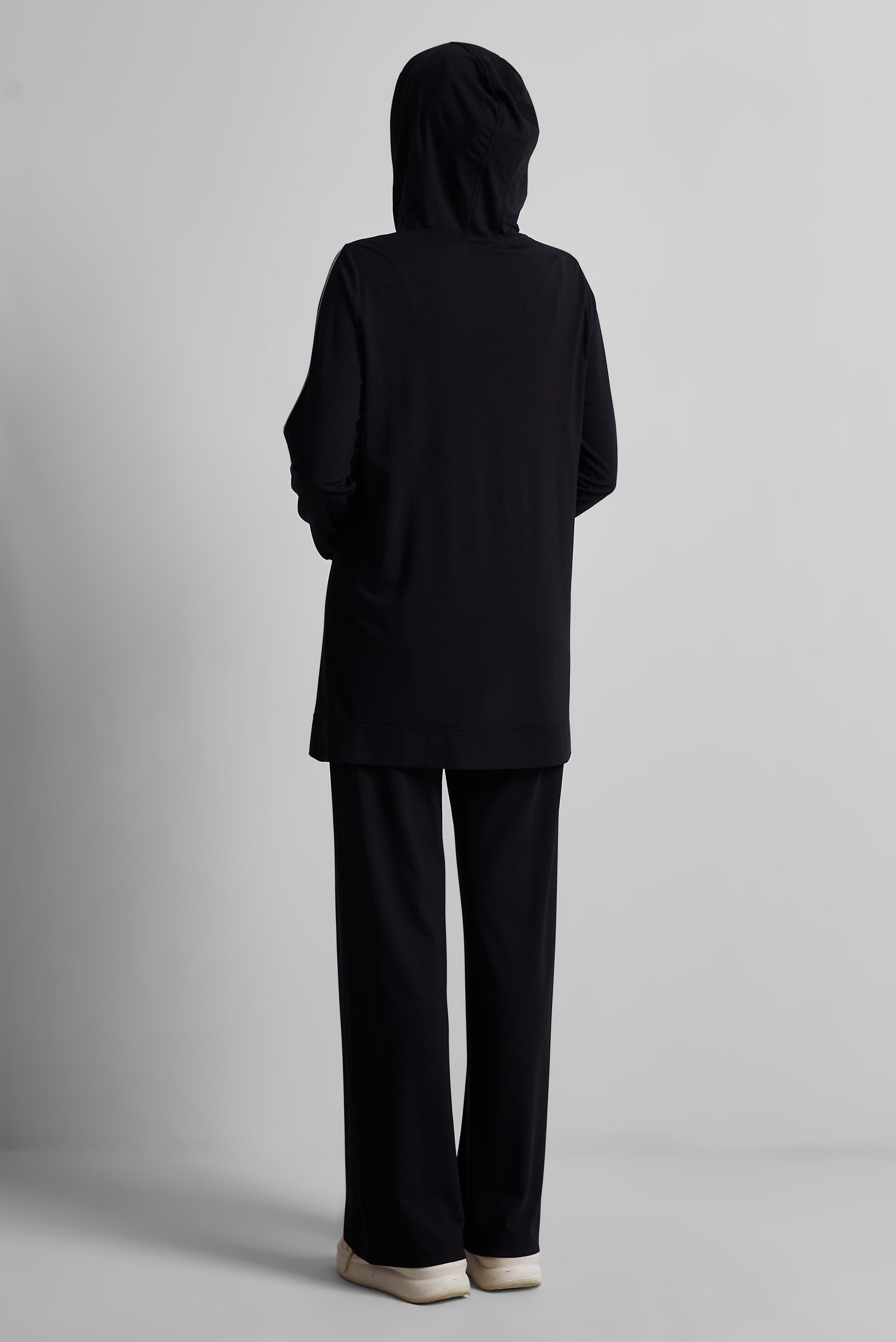 Tesettür giyim SİYAH PANTOLONLU EŞOFMAN TAKIMI 45469