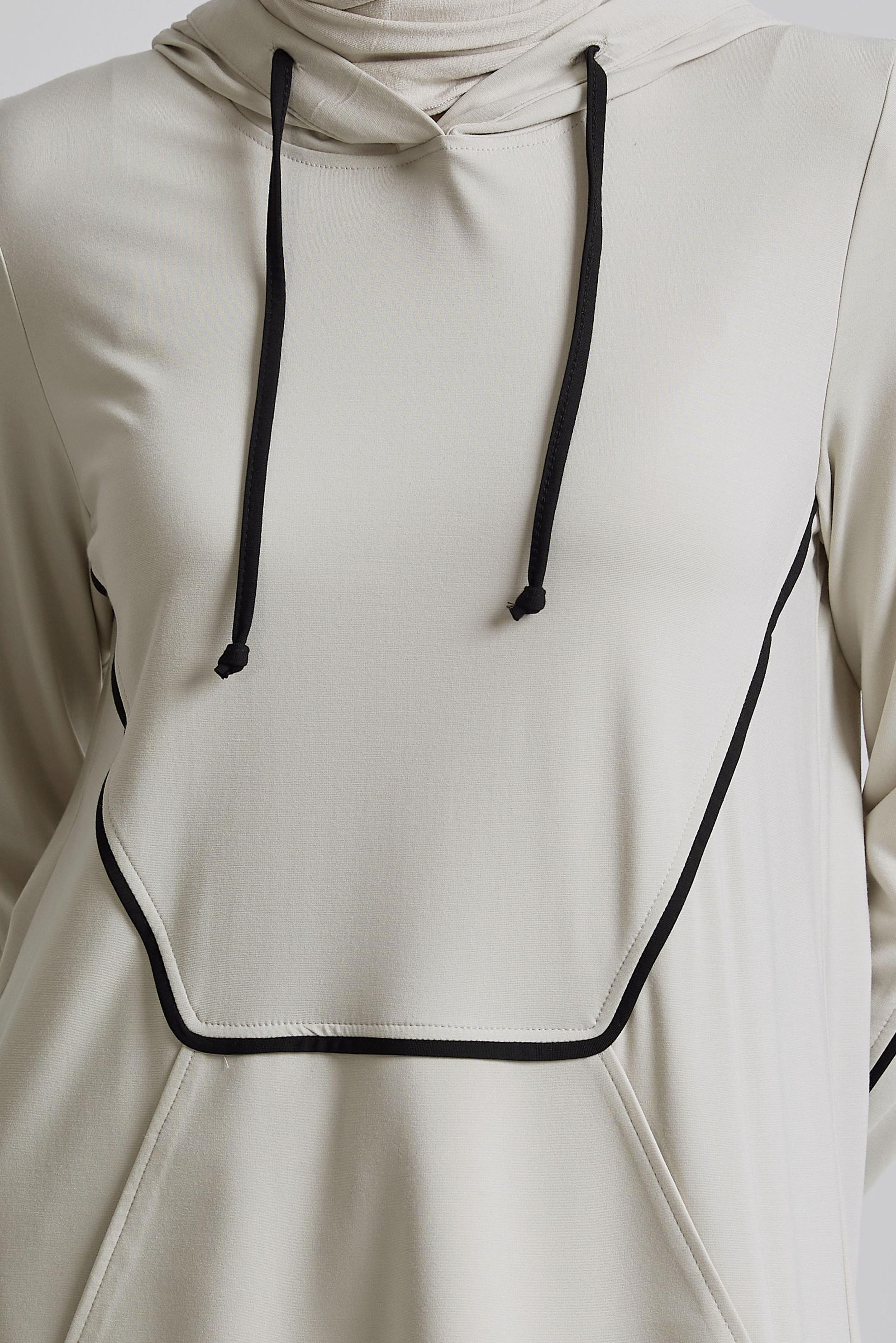 Tesettür giyim BEJ PANTOLONLU EŞOFMAN TAKIMI 45469