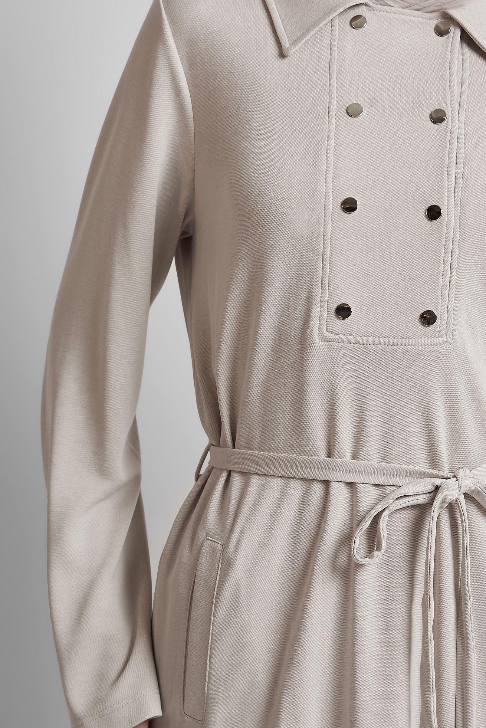 Vêtements hijab BEIGE ROBE DE SURVÊTEMENT CEINTURÉE 45470