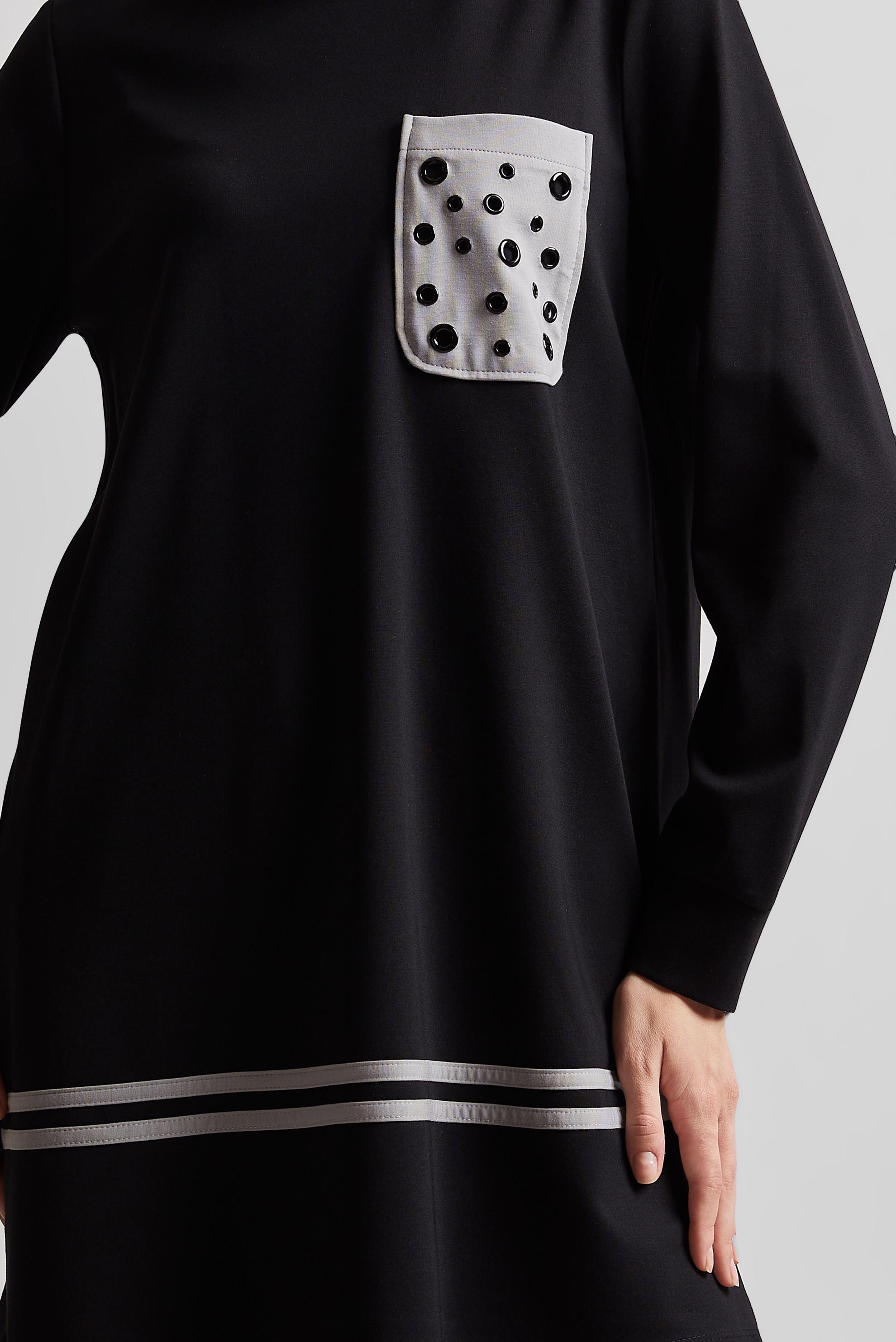 Vêtements hijab NOIR ENSEMBLE SURVÊTEMENT AVEC PANTALON 45479