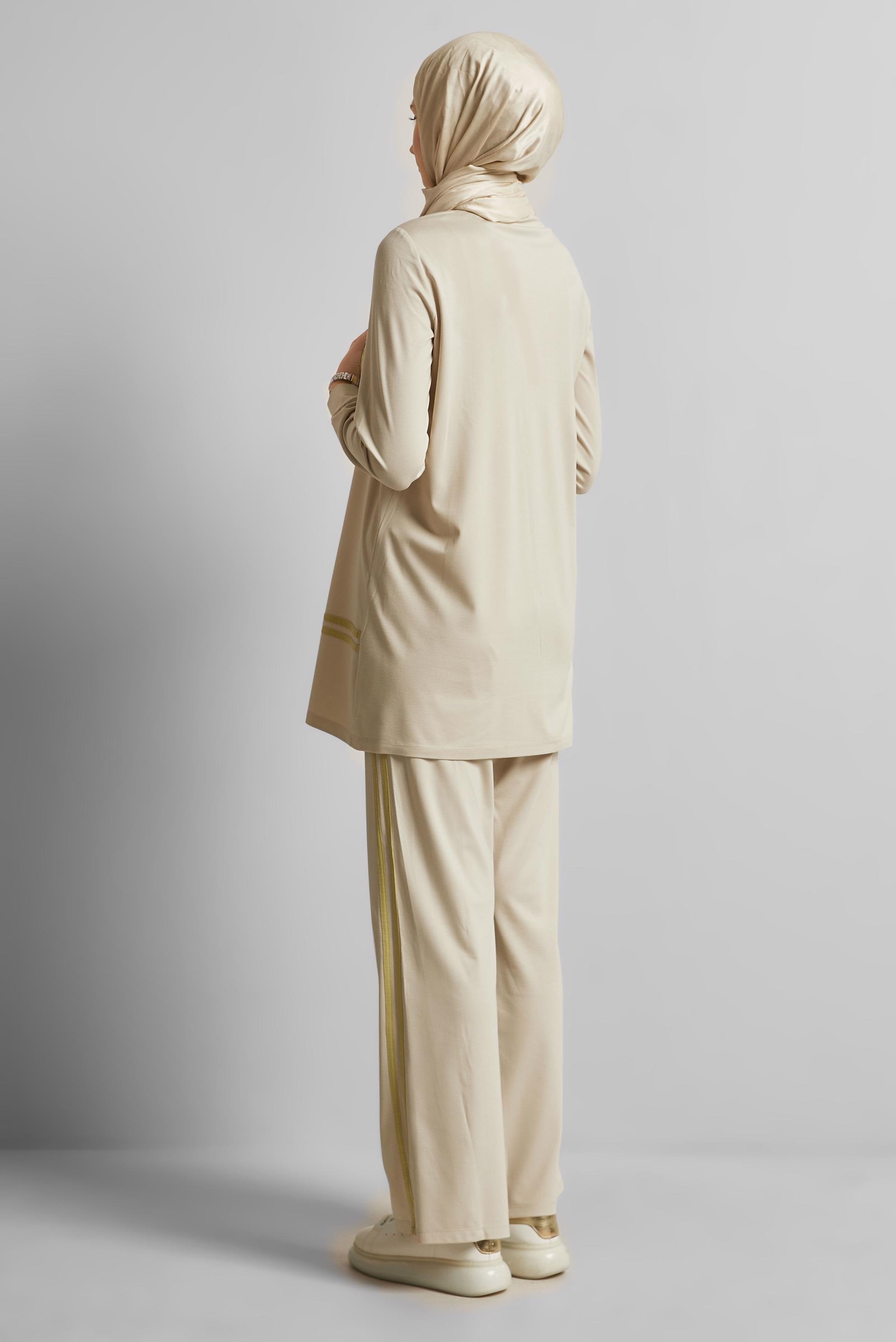 Vêtements hijab SABLE ENSEMBLE SURVÊTEMENT AVEC PANTALON 45479