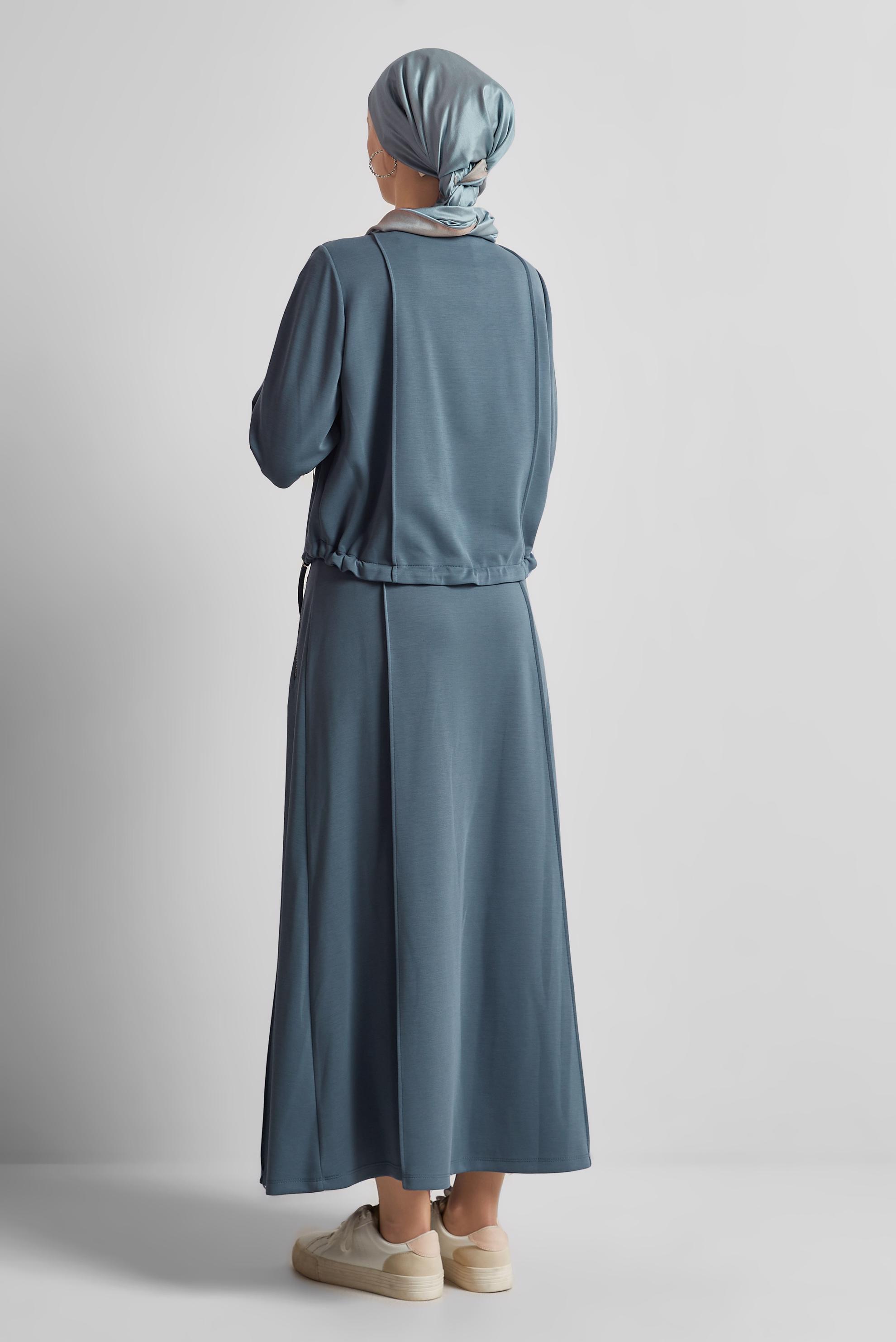 Tesettür giyim LACİVERT ETEKLİ EŞOFMAN TAKIMI 45572