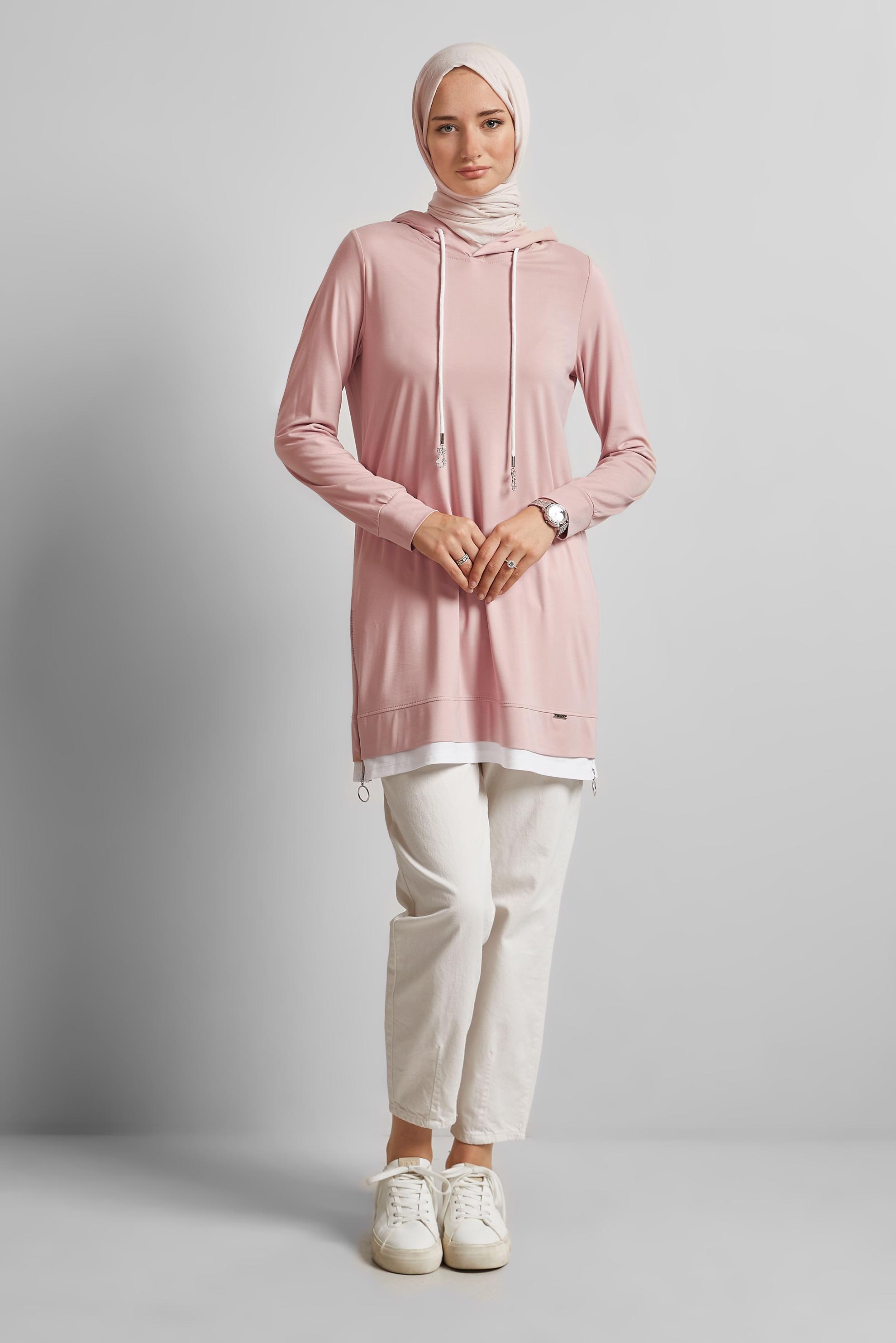 Hijab clothing POWDER HOODED TRACKSUIT TUNIC 45630