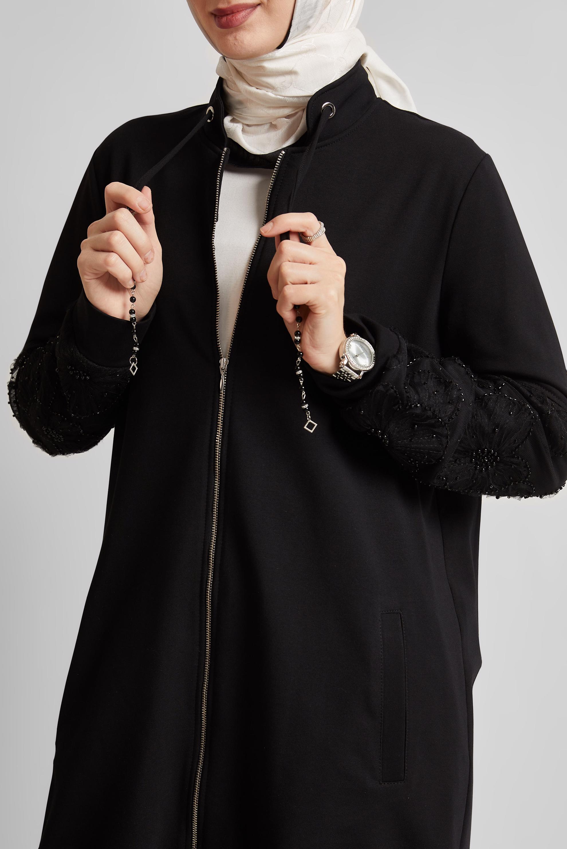 Tesettür giyim SİYAH PANTOLONLU EŞOFMAN TAKIM 45631