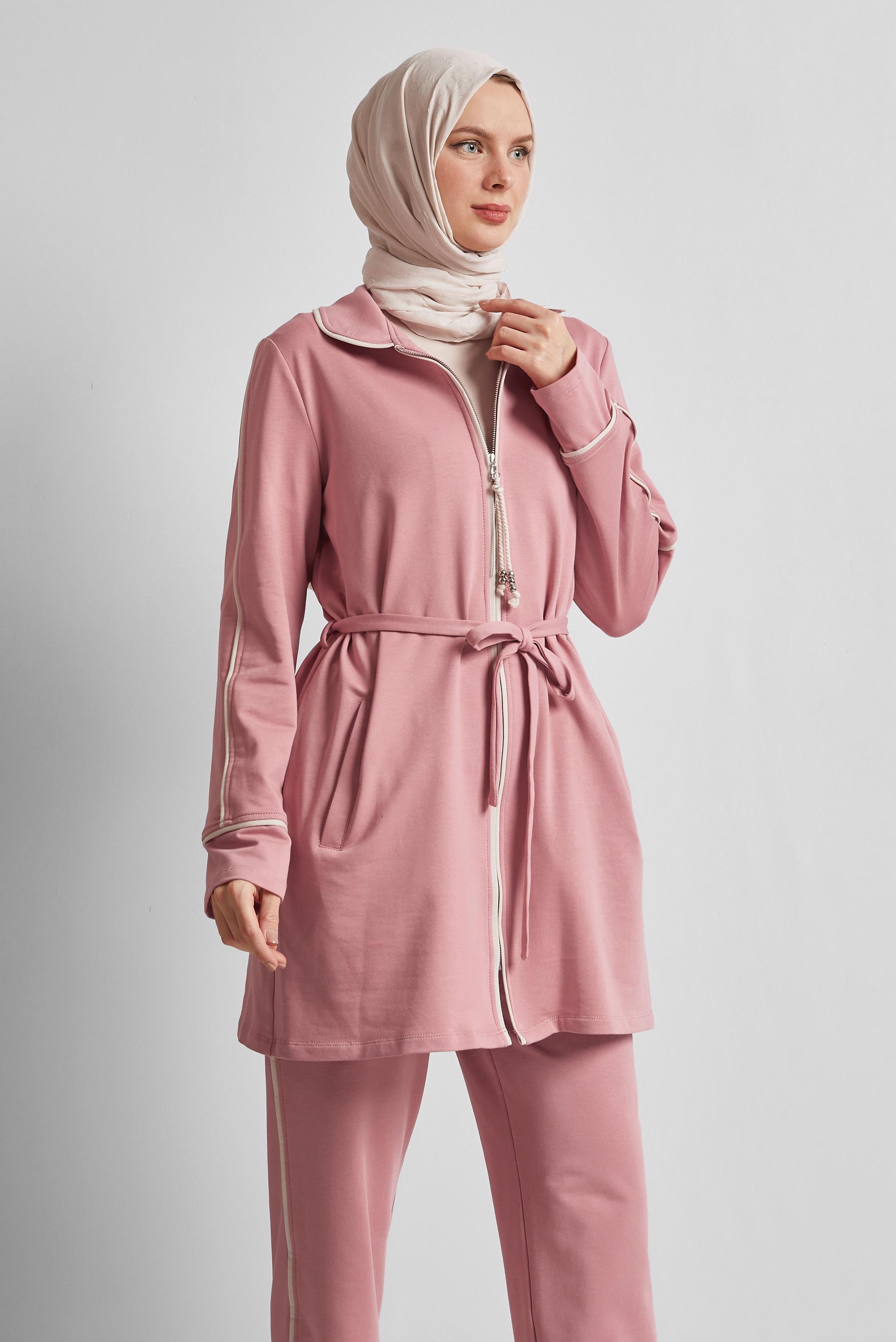 Vêtements hijab ROSE ENSEMBLE DE SURVÊTEMENT CEINTURÉ 45632