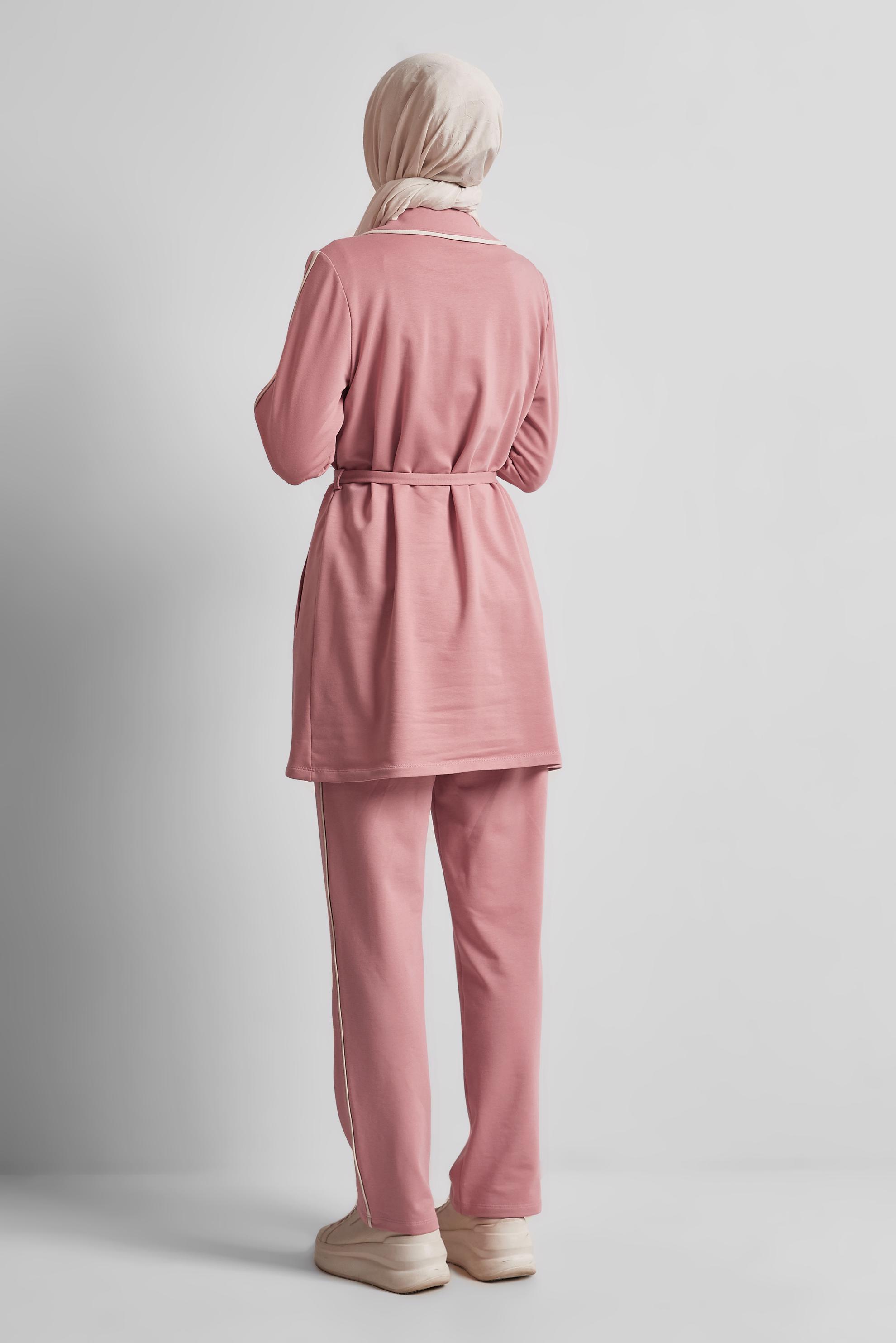 Vêtements hijab ROSE ENSEMBLE DE SURVÊTEMENT CEINTURÉ 45632