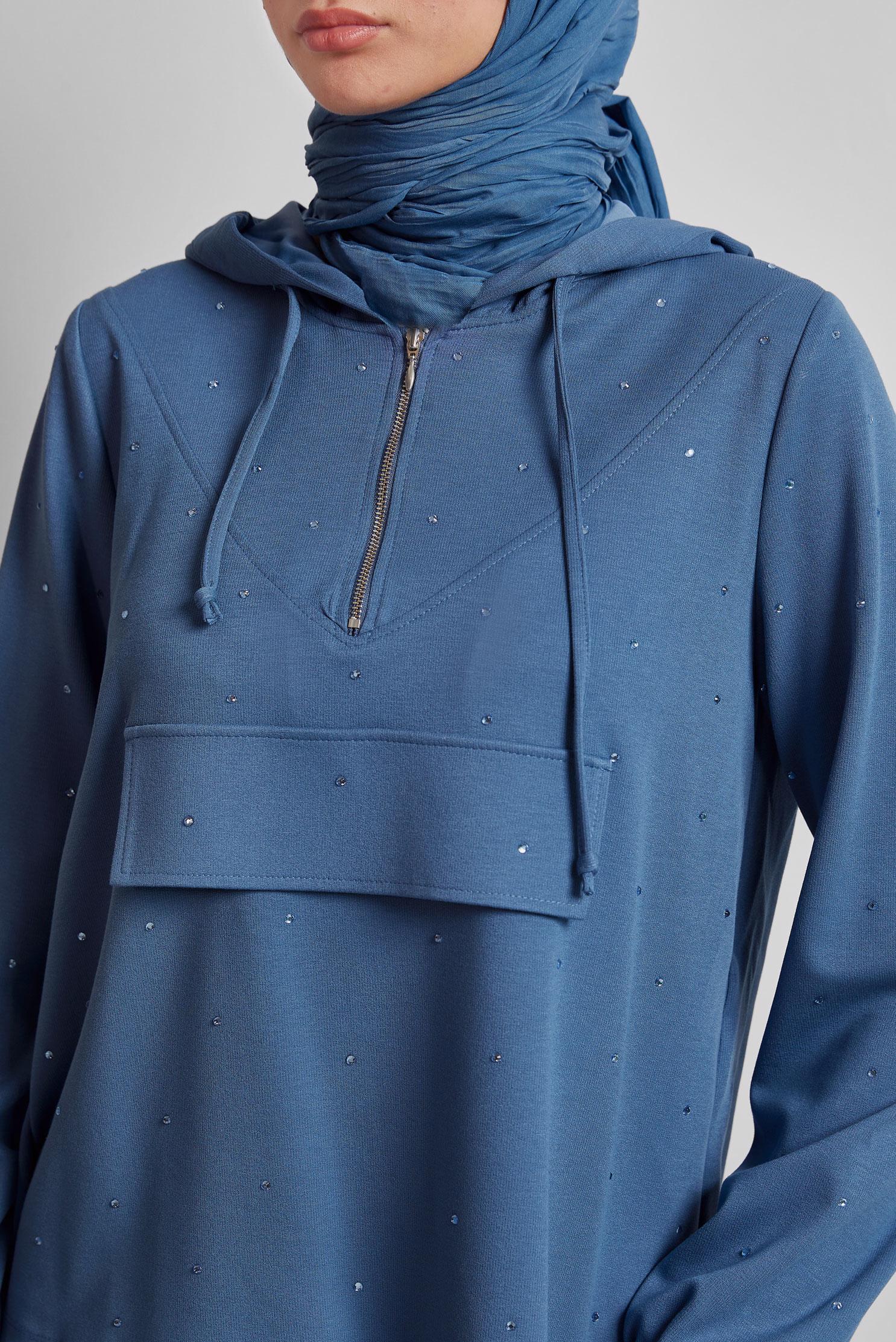 Vêtements hijab BLEU MARINE ENSEMBLE JUPE DE SURVÊTEMENT 45633