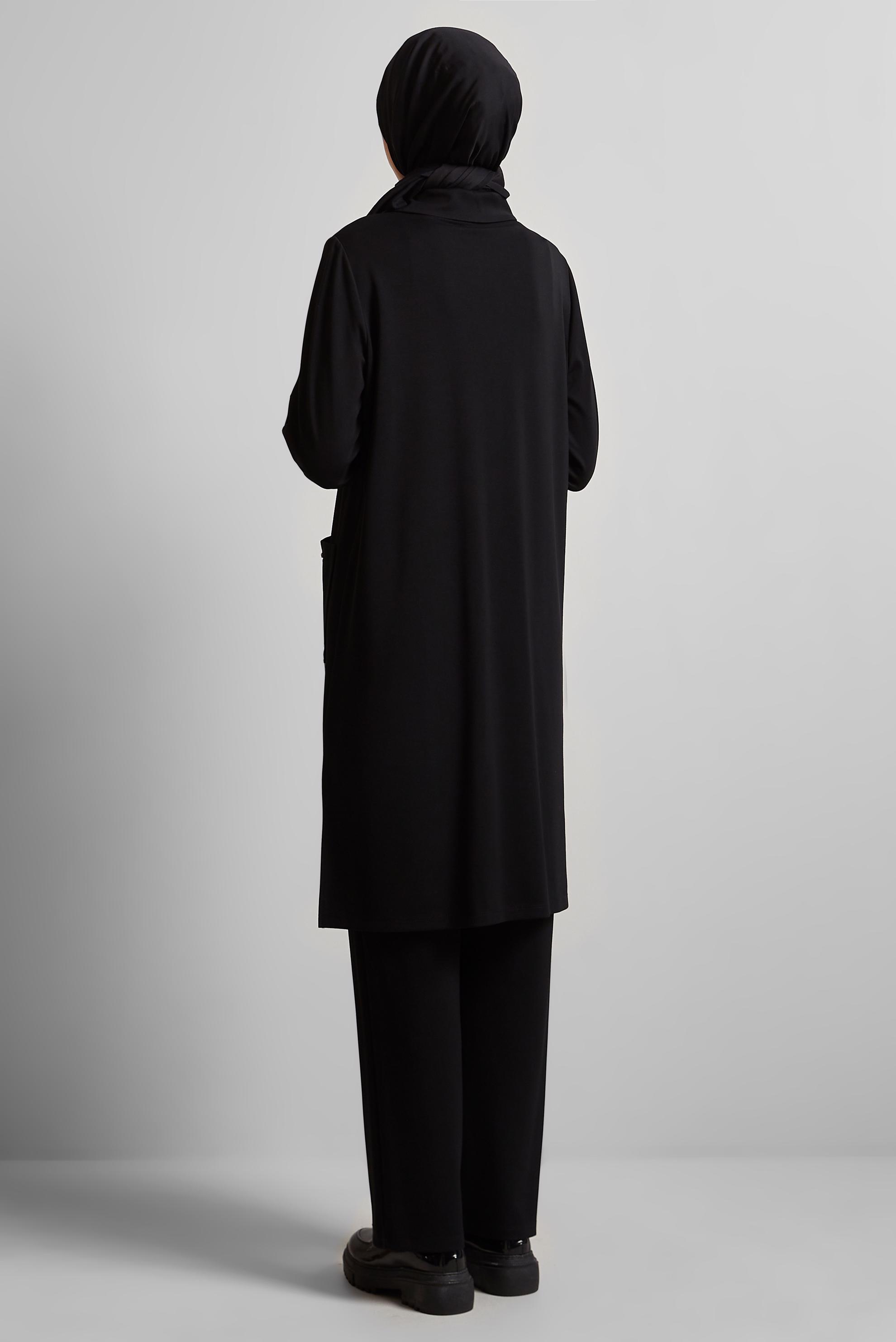 Tesettür giyim SİYAH PANTOLONLU EŞOFMAN TAKIM 45670