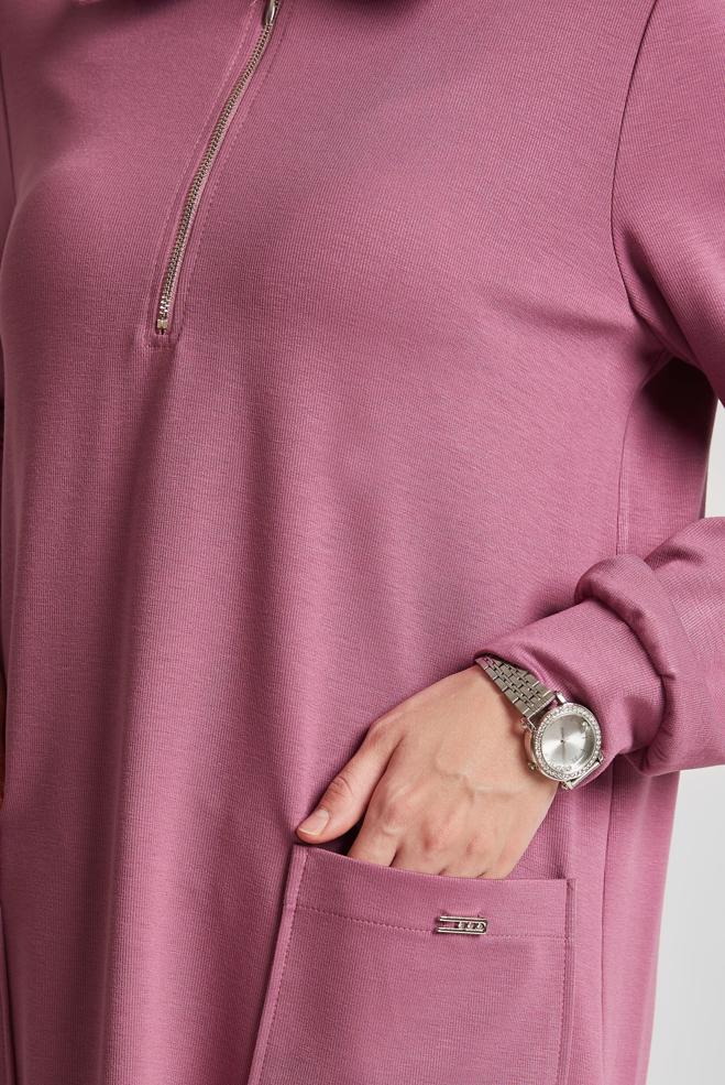 Vêtements hijab ROSE ENSEMBLE SURVÊTEMENT AVEC PANTALON 45670 - ALVİNA