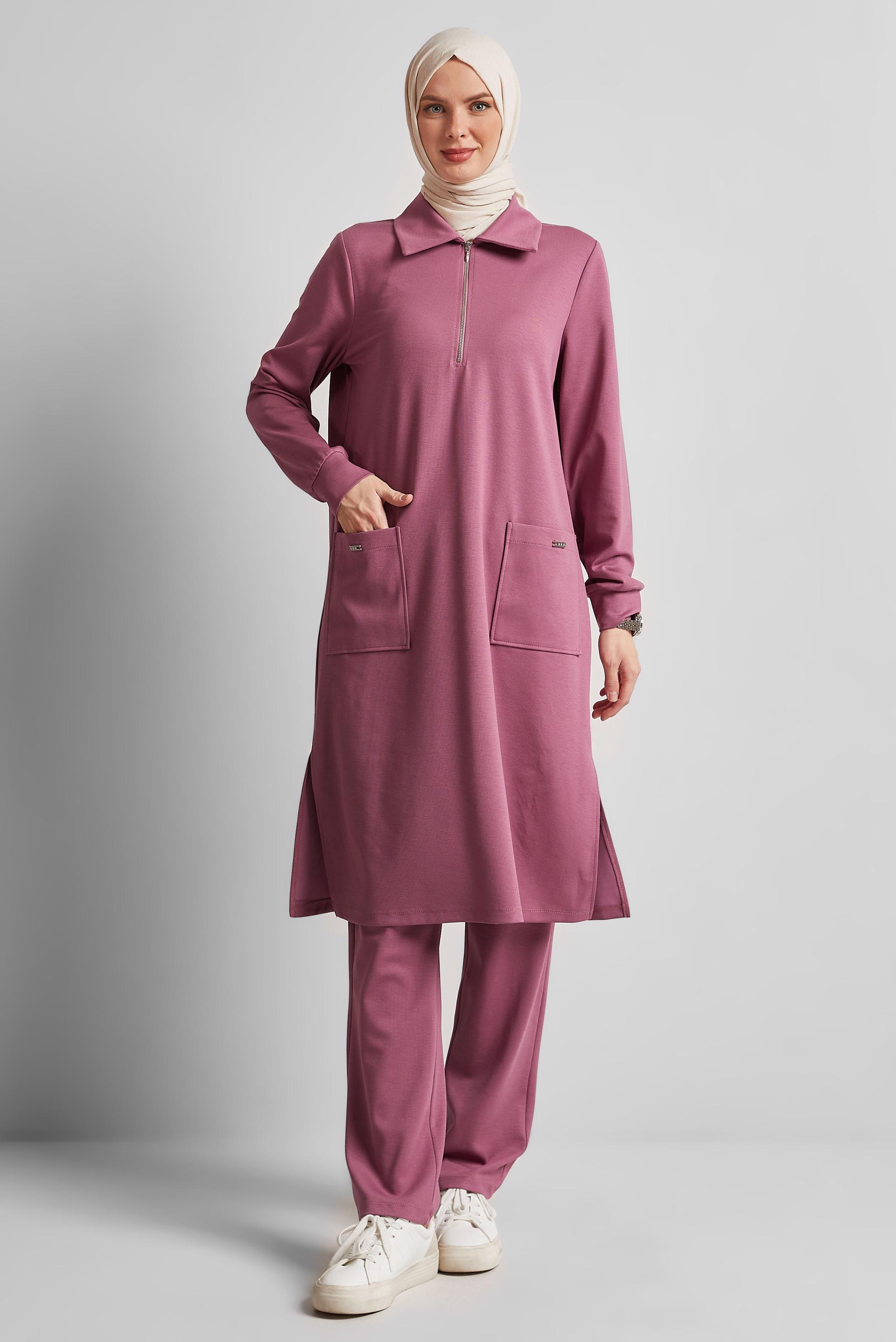 Vêtements hijab ROSE ENSEMBLE SURVÊTEMENT AVEC PANTALON 45670