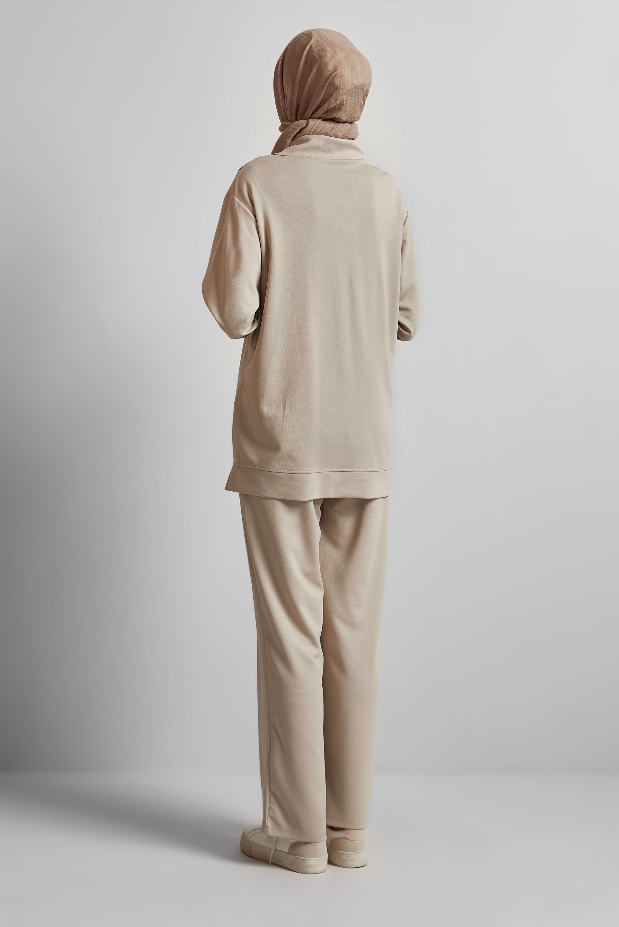 Vêtements hijab BEIGE ENSEMBLE PANTALON DE SURVÊTEMENT 45671
