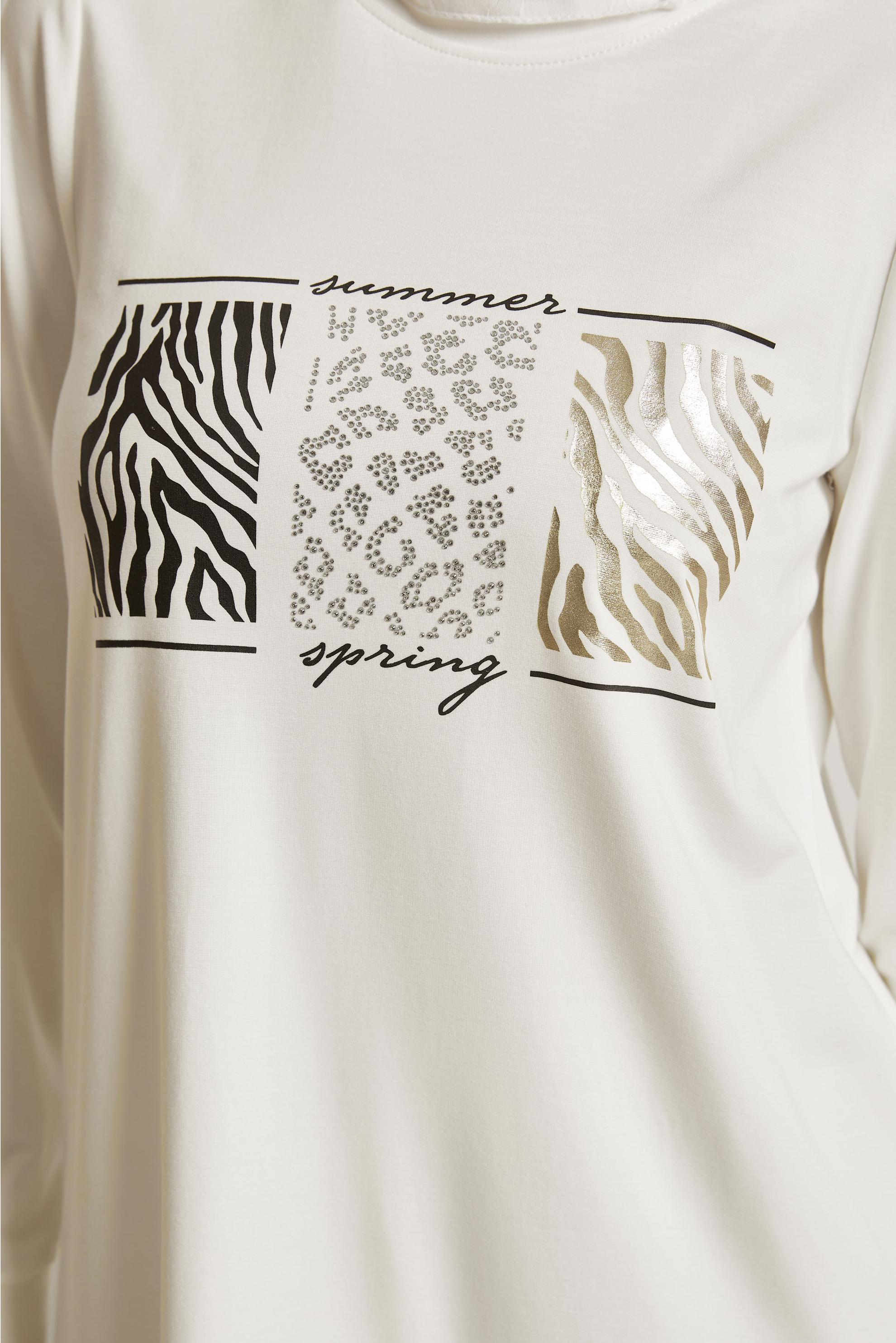 Vêtements hijab BLANC TUNIQUE DE SURVÊTEMENT IMPRIMÉE 45691