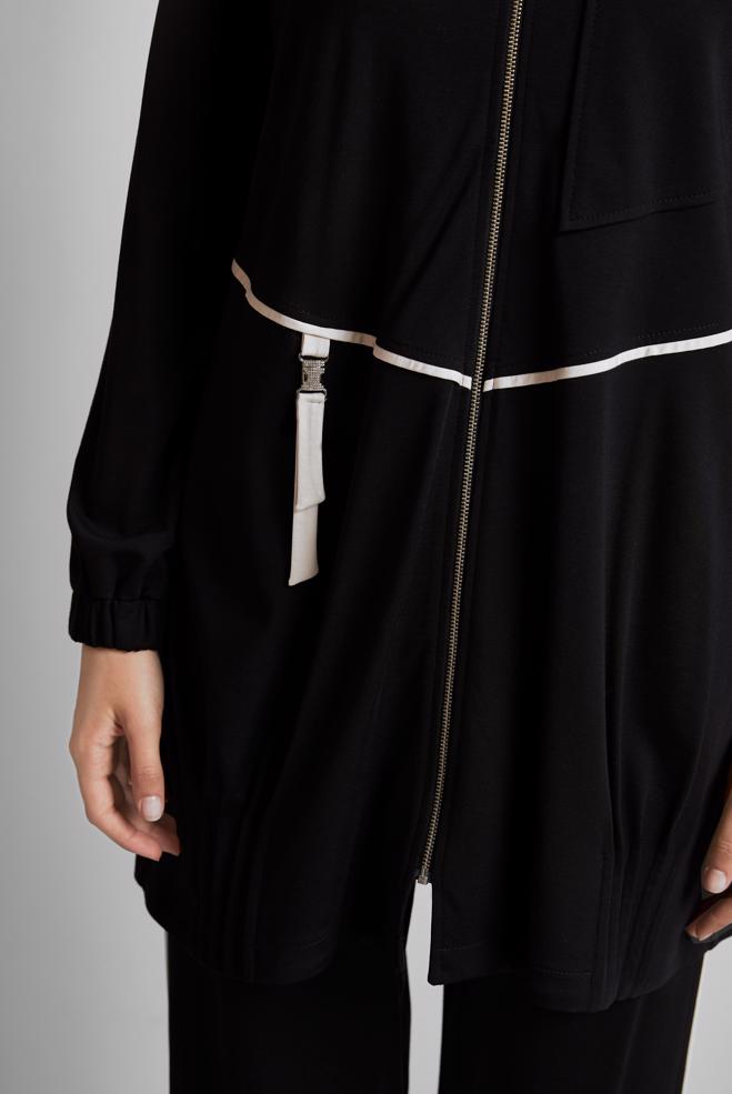 Vêtements hijab NOIR ENSEMBLE PANTALON DE SURVÊTEMENT 45697 - ALVİNA