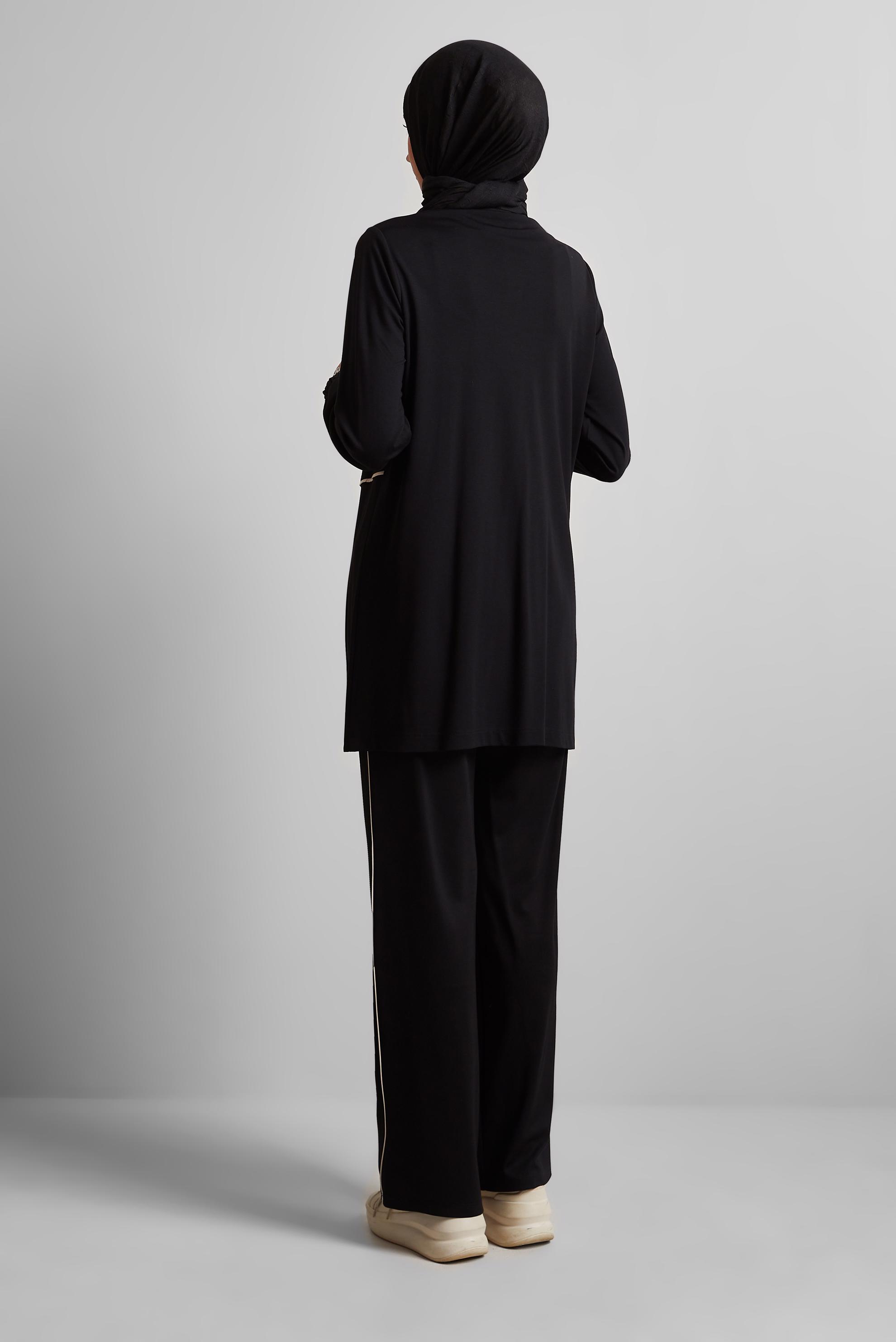 Tesettür giyim SİYAH PANTOLONLU EŞOFMAN TAKIM 45697