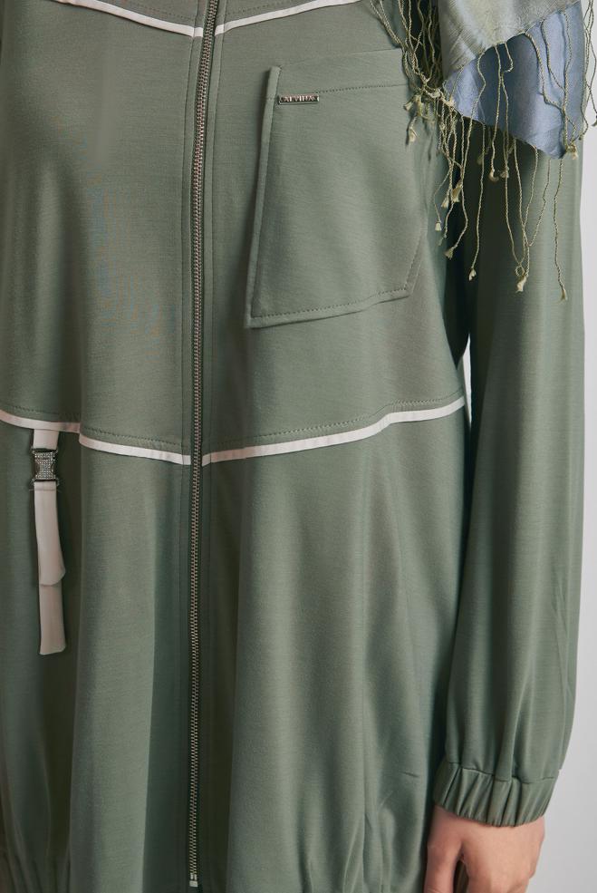 Vêtements hijab KAKI ENSEMBLE PANTALON DE SURVÊTEMENT 45697 - ALVİNA