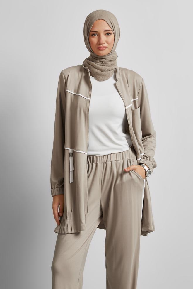 Vêtements hijab VISON ENSEMBLE PANTALON DE SURVÊTEMENT 45697 - ALVİNA
