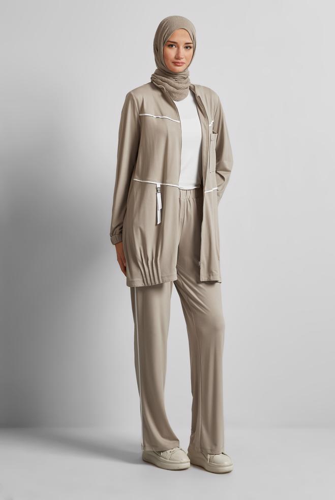 Vêtements hijab VISON ENSEMBLE PANTALON DE SURVÊTEMENT 45697 - ALVİNA