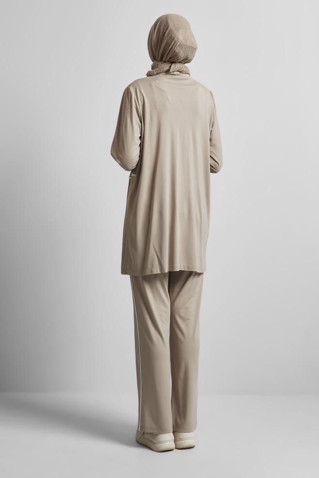 Vêtements hijab VISON ENSEMBLE PANTALON DE SURVÊTEMENT 45697 - ALVİNA