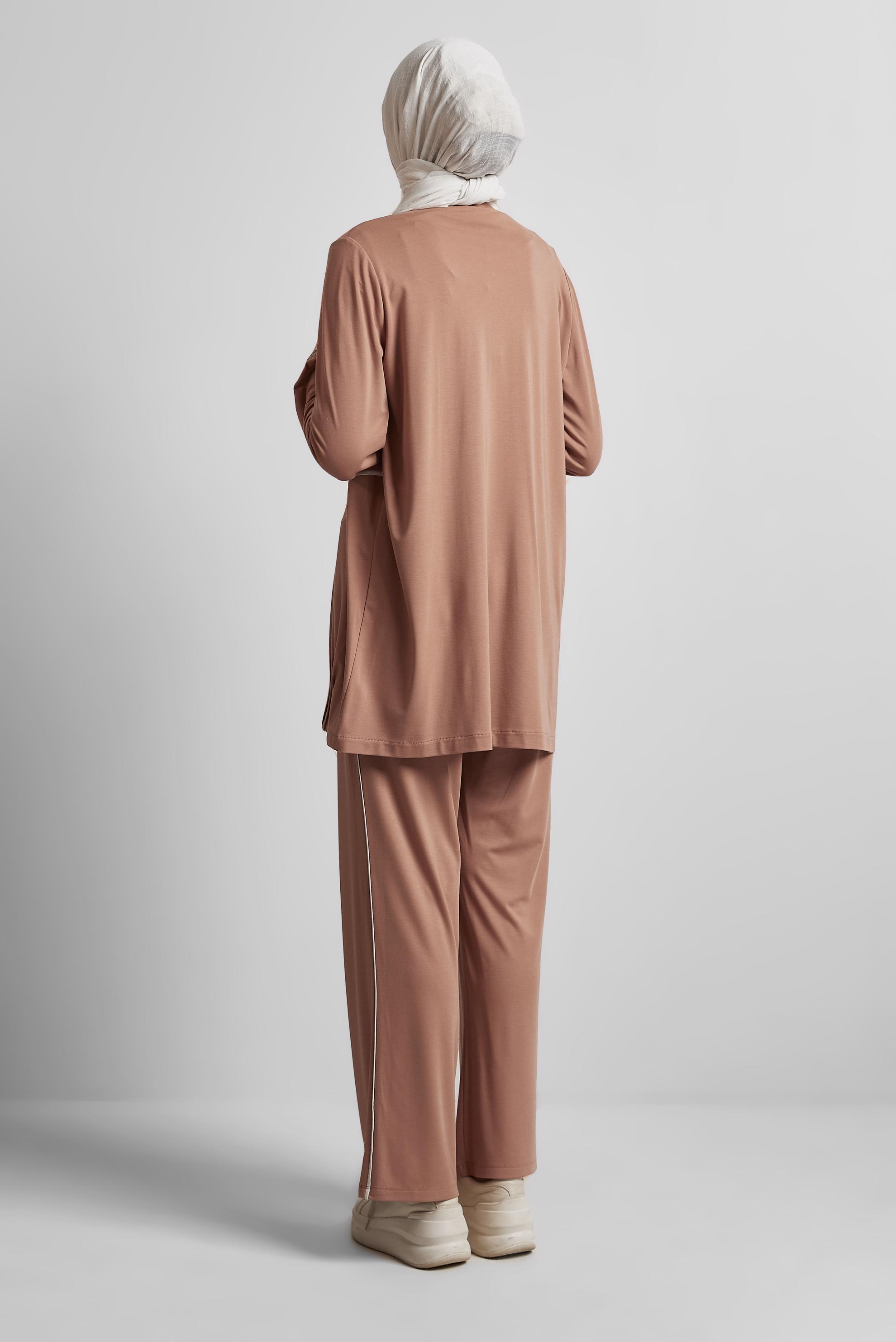Vêtements hijab BRUN ENSEMBLE PANTALON DE SURVÊTEMENT 45697