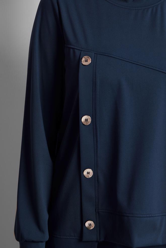 Vêtements hijab BLEU MARINE ENSEMBLE DE SURVÊTEMENT JUPE 45698 - ALVİNA