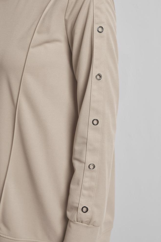 Hijab clothing BEIGE CREW-NECK TRACKSUIT TUNIC 45699 - ALVİNA