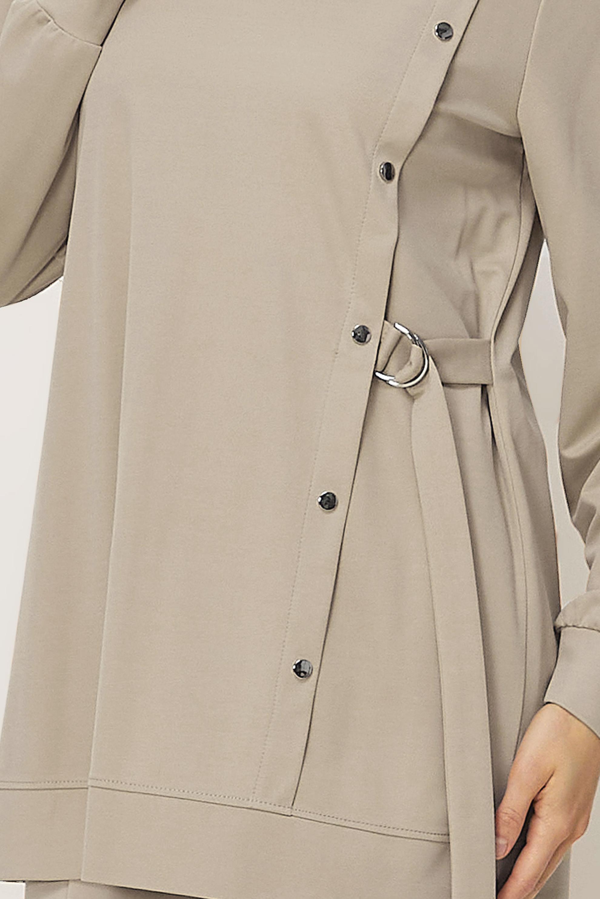 Vêtements hijab BEIGE TUNIQUE DE SURVÊTEMENT À COL ROND 45700