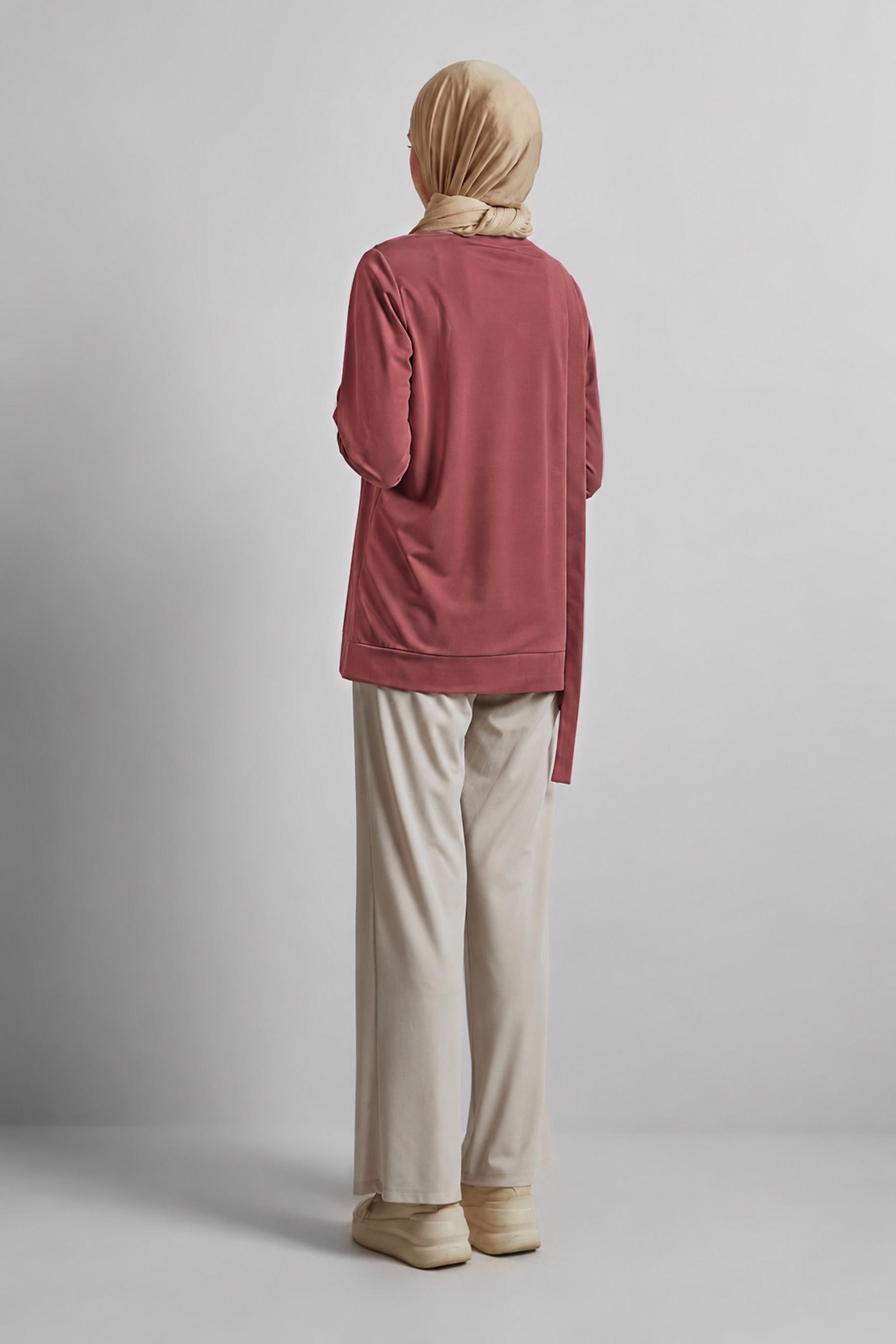 Vêtements hijab ROSE TUNIQUE DÉTAILLÉE À ŒILLETS 45701