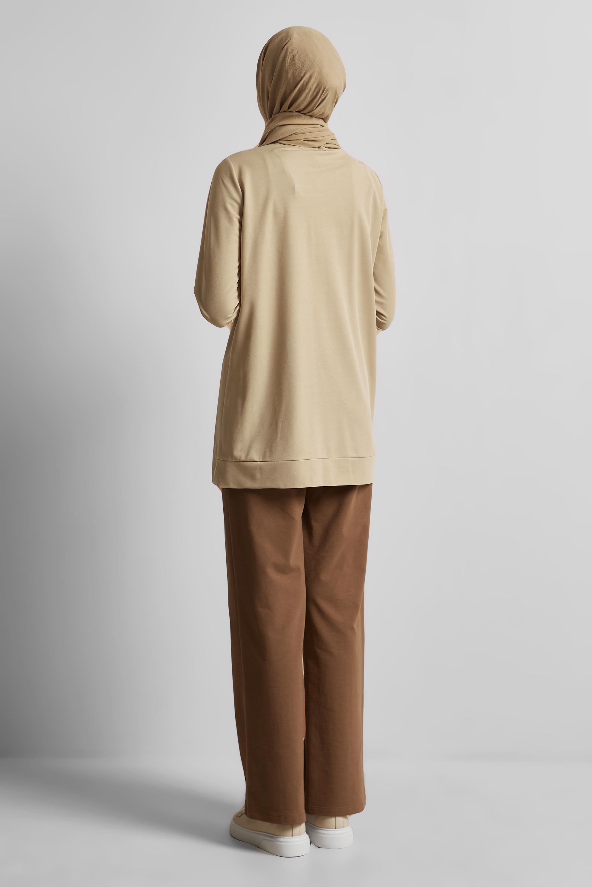 Vêtements hijab BEIGE TUNIQUE DE SURVÊTEMENT 45741