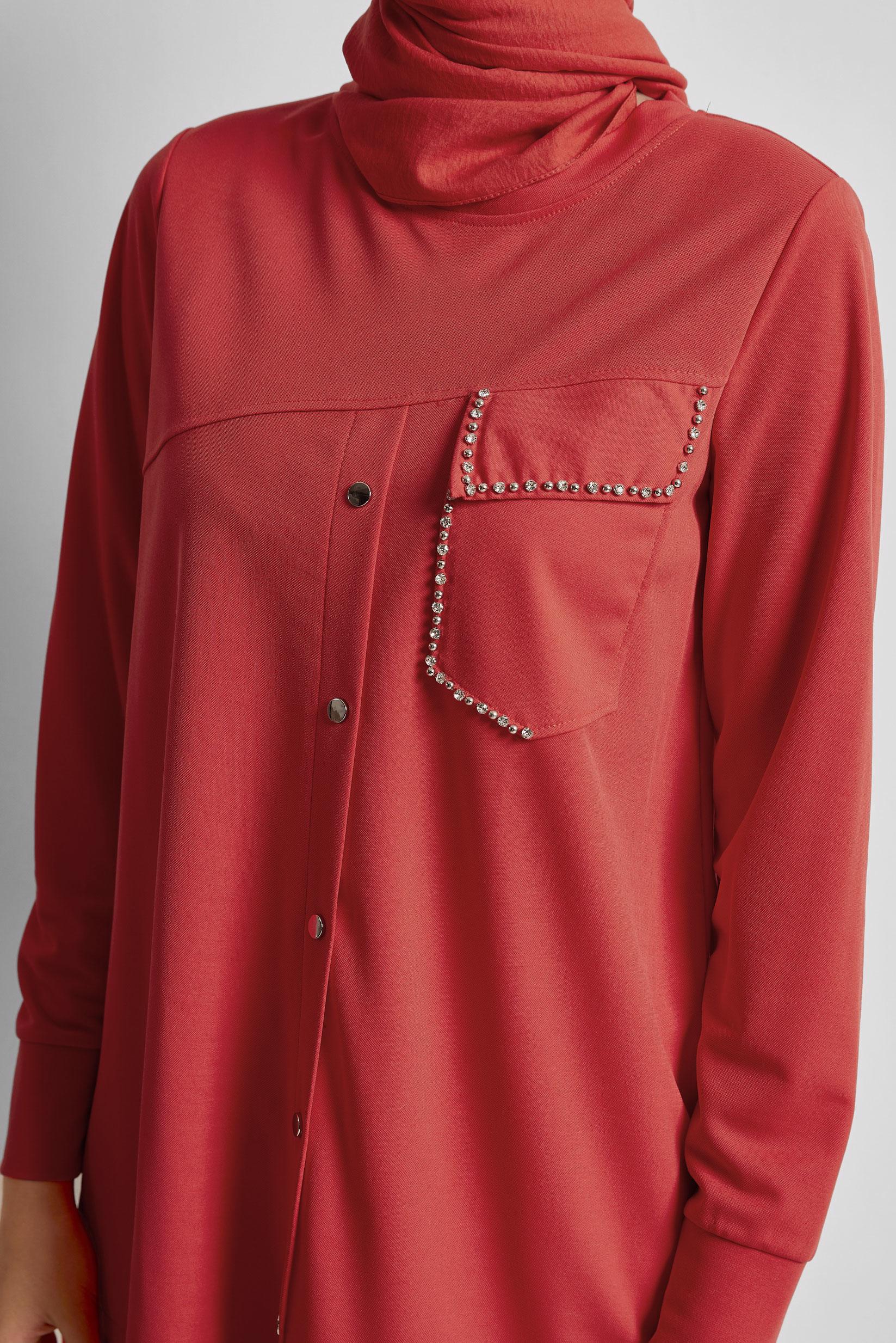 Vêtements hijab ROUGE TUNIQUE DE SURVÊTEMENT 45741