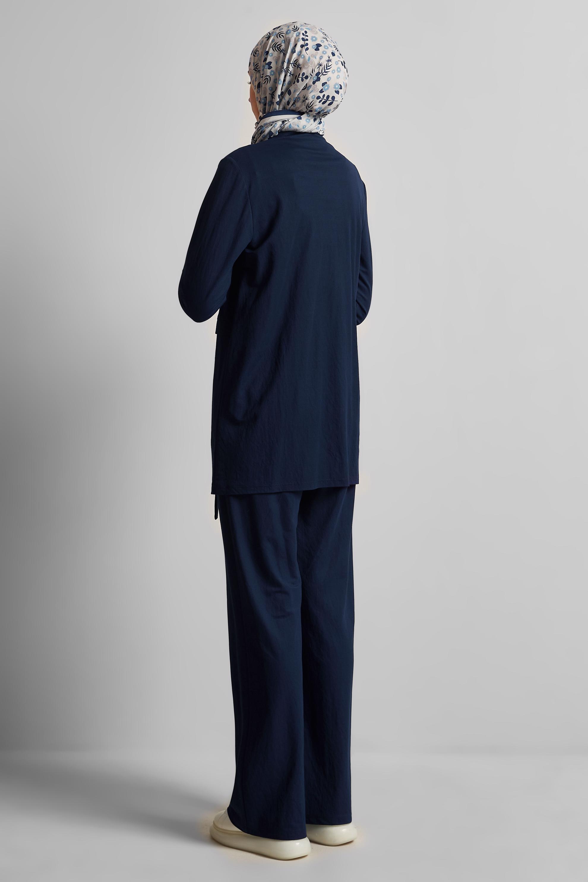 Vêtements hijab BLEU MARINE ENSEMBLE DE SURVÊTEMENT EN VISCOSE 45743