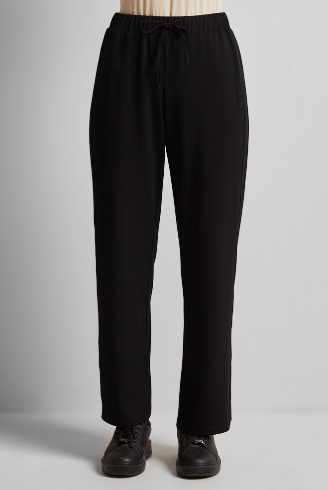 Hijab clothing BLACK TRACKSUIT PANTS 70884 - ALVİNA