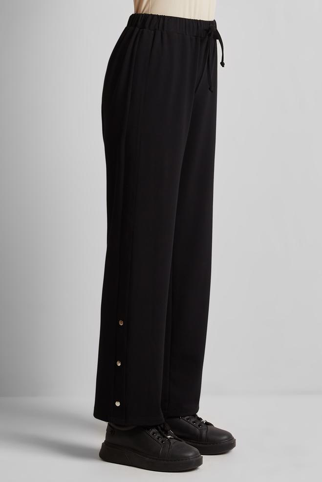 Hijab clothing BLACK TRACKSUIT PANTS 70884 - ALVİNA