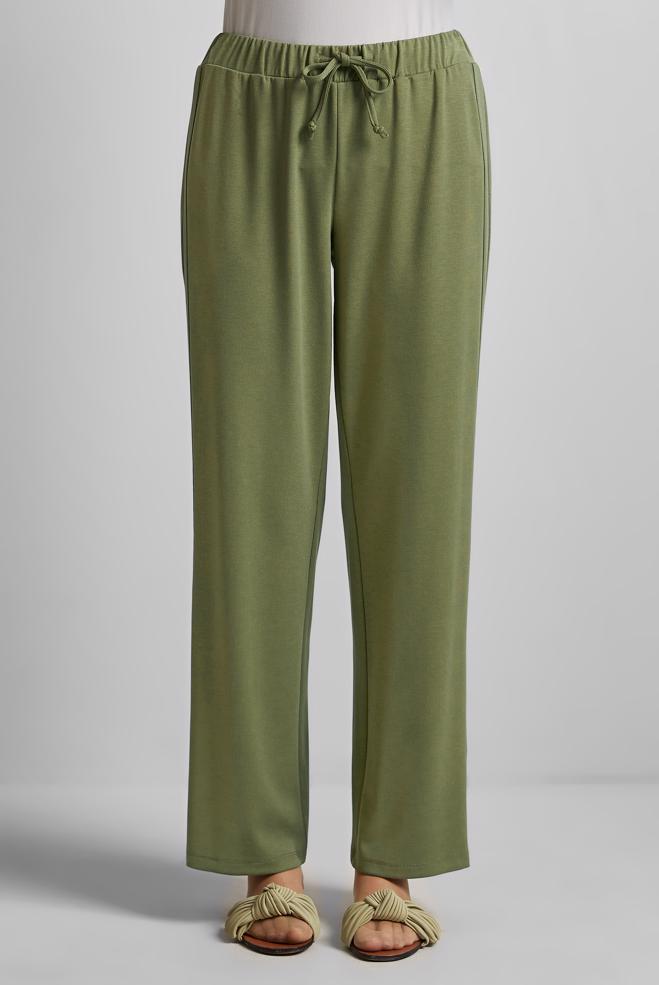Hijab clothing GREEN TRACKSUIT PANTS 70884 - ALVİNA