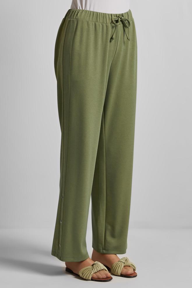 Hijab clothing GREEN TRACKSUIT PANTS 70884 - ALVİNA