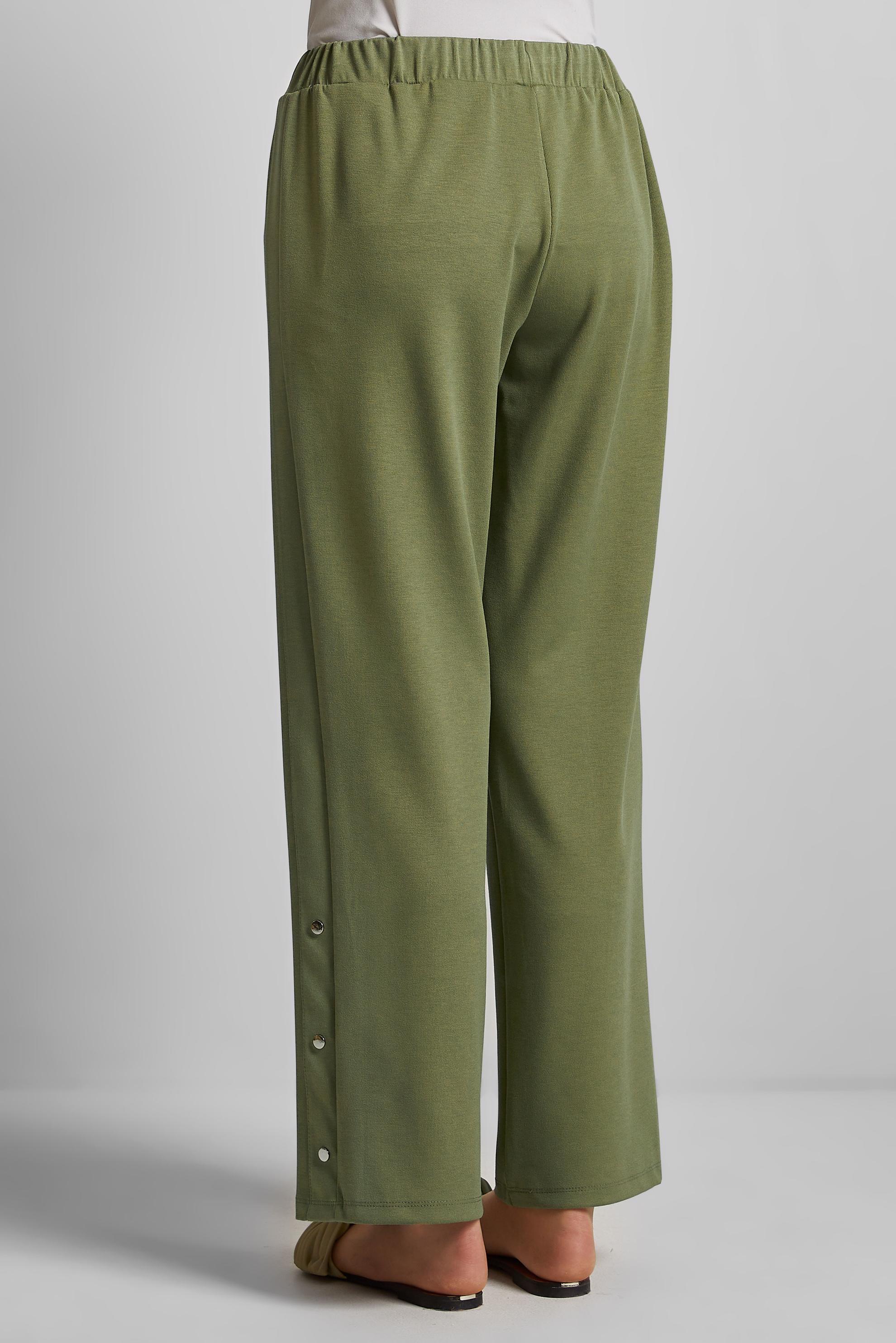 Tesettür giyim YEŞİL BELİ LASTİKLİ EŞOFMAN PANTOLON 70884