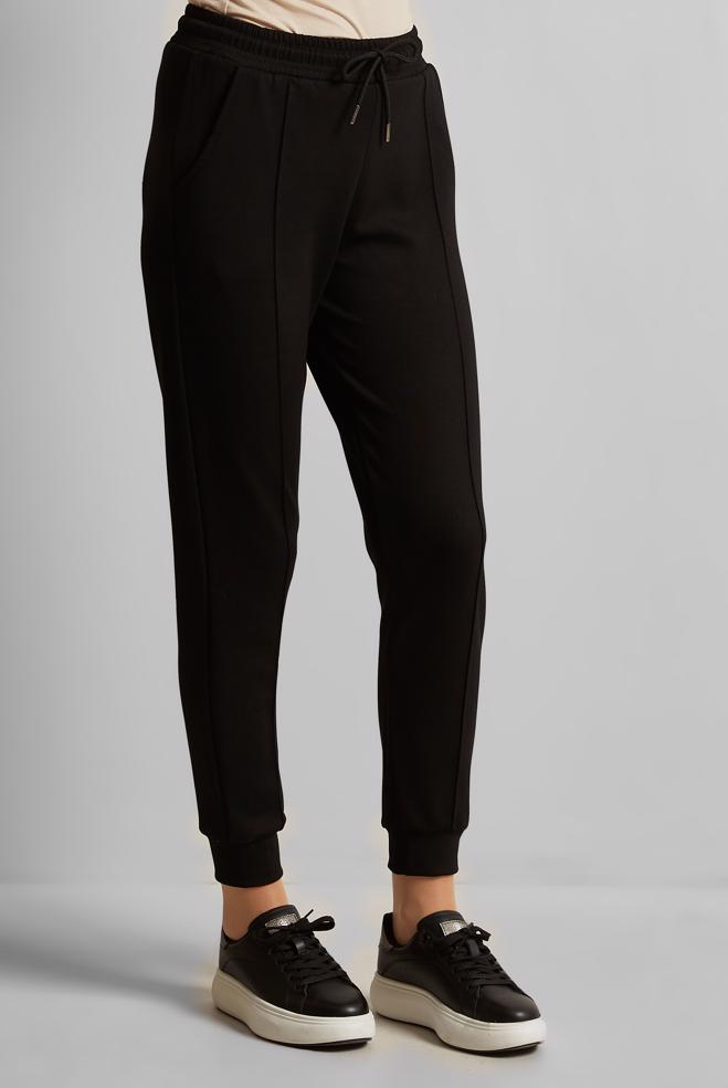 Hijab clothing BLACK ELASTIC WAIST TRACKSUIT PANTS 70885 - ALVİNA